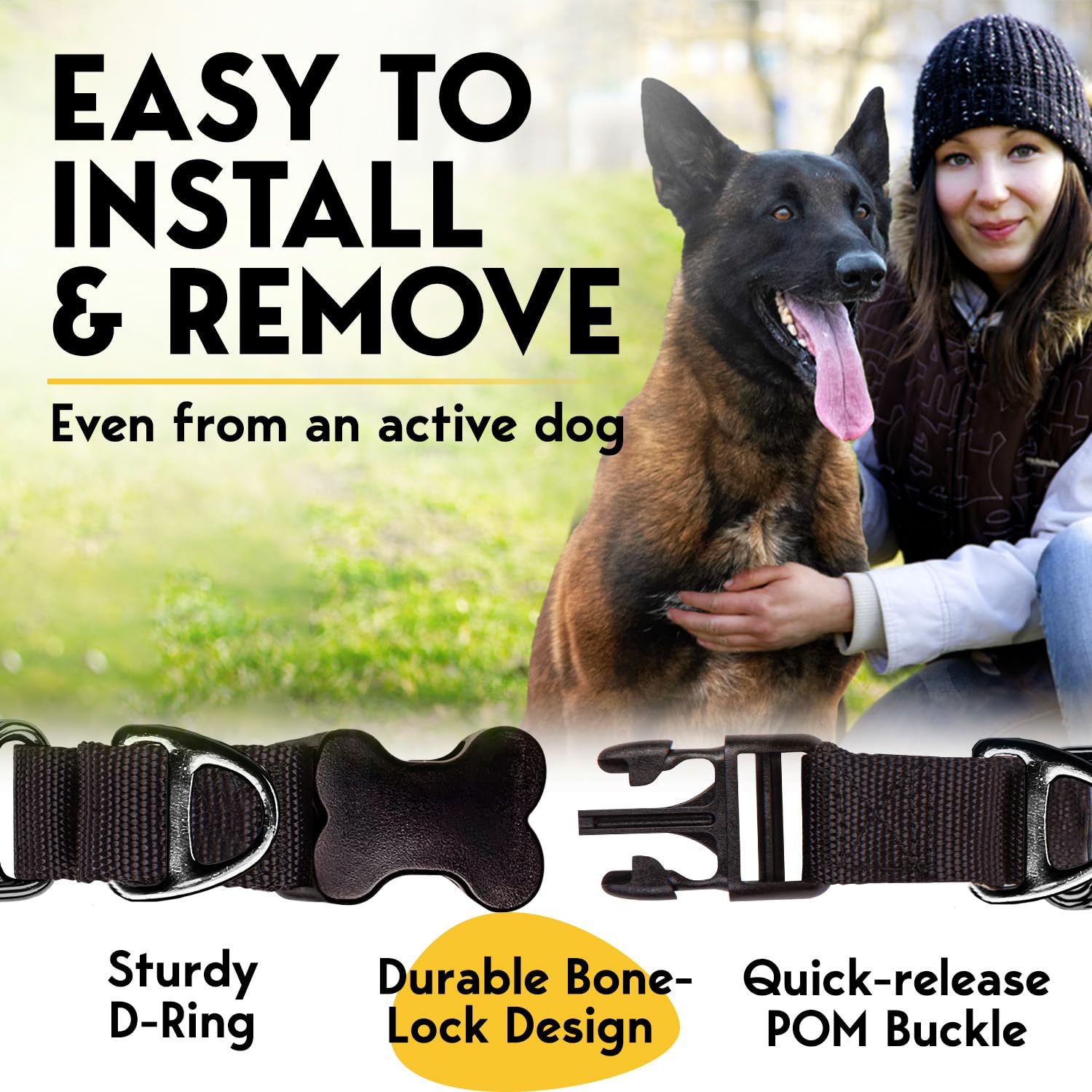 Petjett Prong Collar For Dogs - Adjustable Training Collar No Pull Choke Collar For Dogs, Pinch Collar For Dog, Walking Tool For