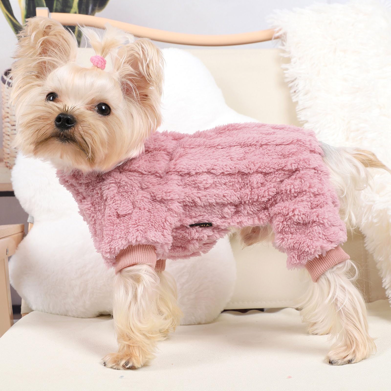 Kosiyi Dog Sweaters For Small Dogs Girl Boy Dog Clothes, Dog Sweater Fall Winter Turtleneck Pullover Chihuahua Thick Warm Dog Pa