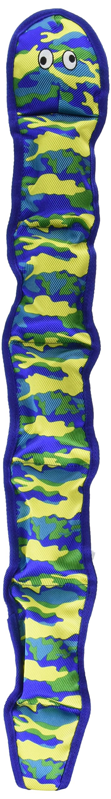 Pet Lou Seawarrior Snake Durable Plush Soft Squeak Interactive Dog Chew Toy 13, Asst Colors, PL01705