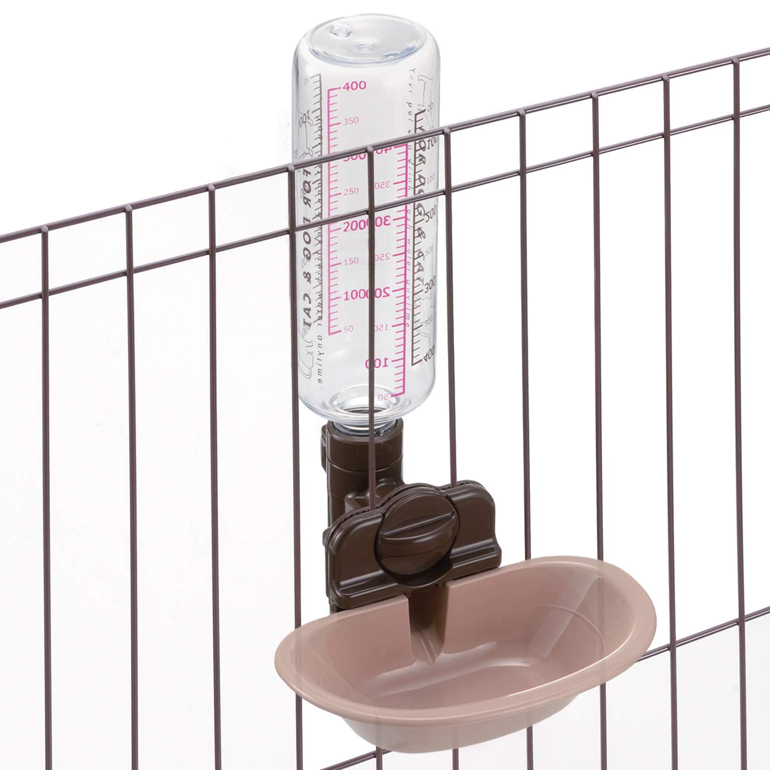 Richell Pet Water Rehydration Station, Gravity Fed Pet Water Station, Includes Bottle And Dish | Crate Attachment, Bpa Free - Includes Water Bottle And Detachable Dish