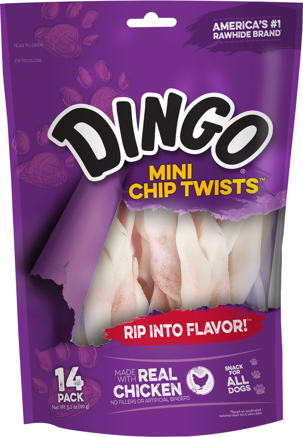 Dingo Mini Chip Twists, 14-Count