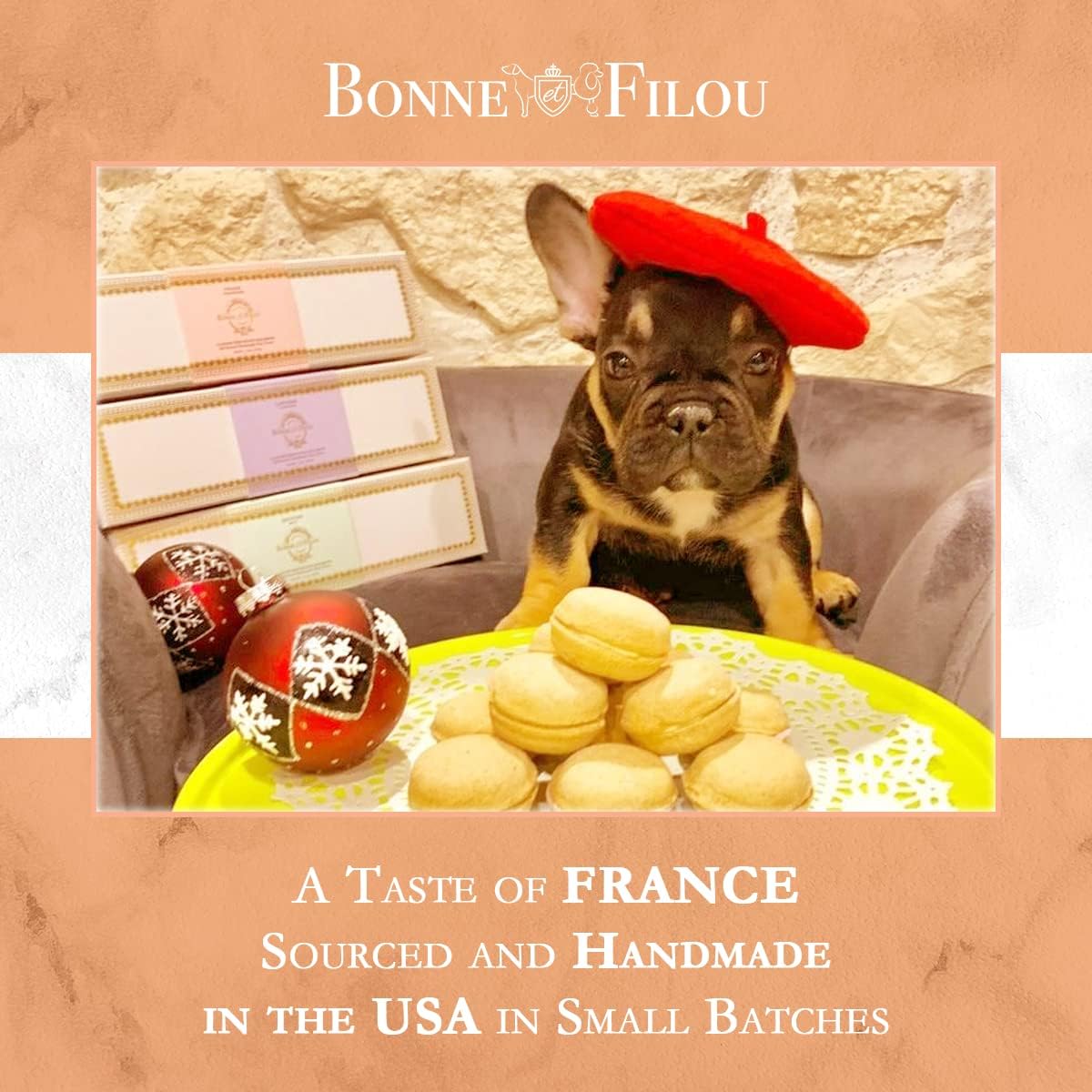 Dog Macarons - count of 6 (Dog Treats  Dog gifts)(D0102HIRLFW)