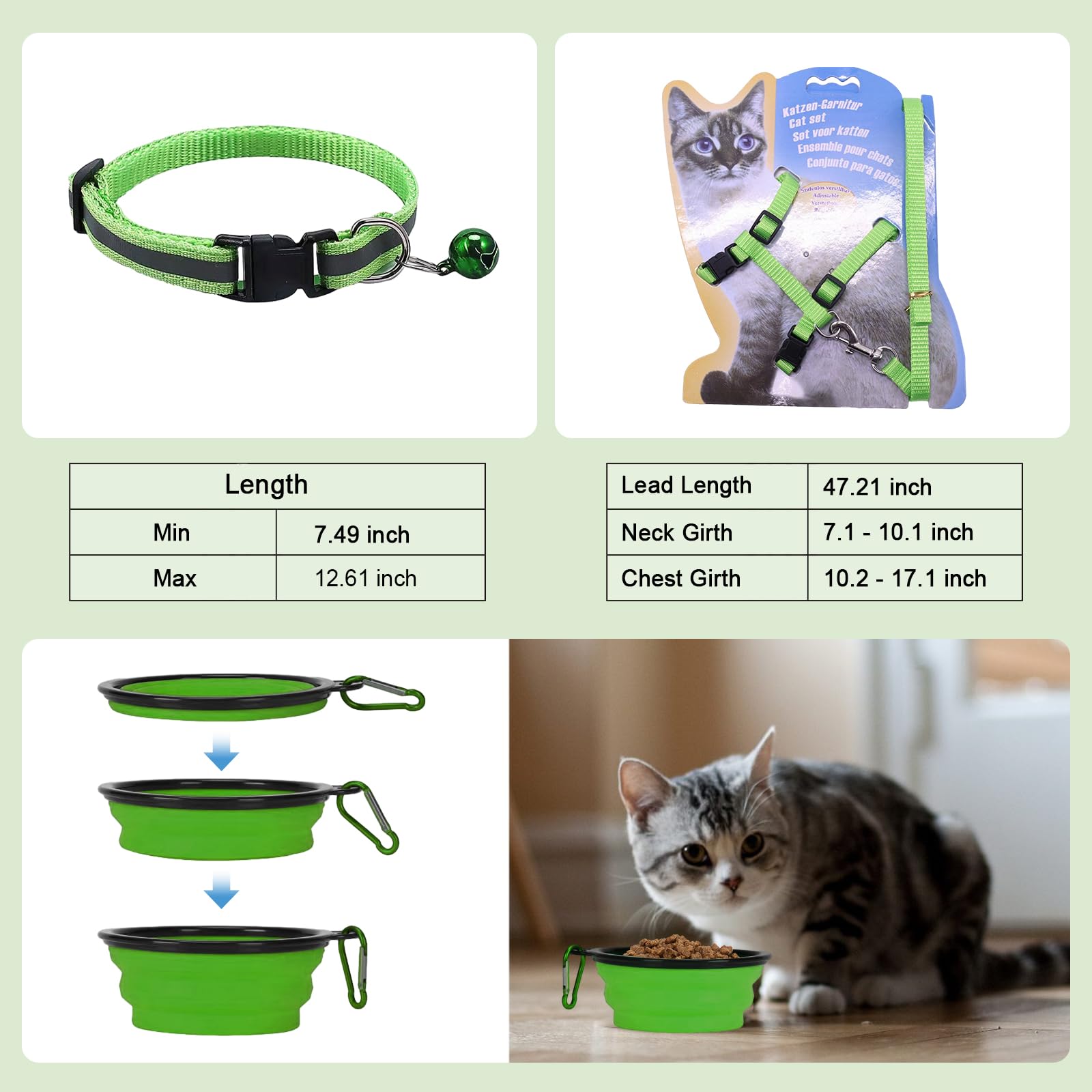 Cat Carrier Soft-Sided & Folding Cat Travel Litter Box, Fit for Pet Up to 20Lbs, 17.7 * 11.8 * 11.8 inches Cat Bag for Travelin