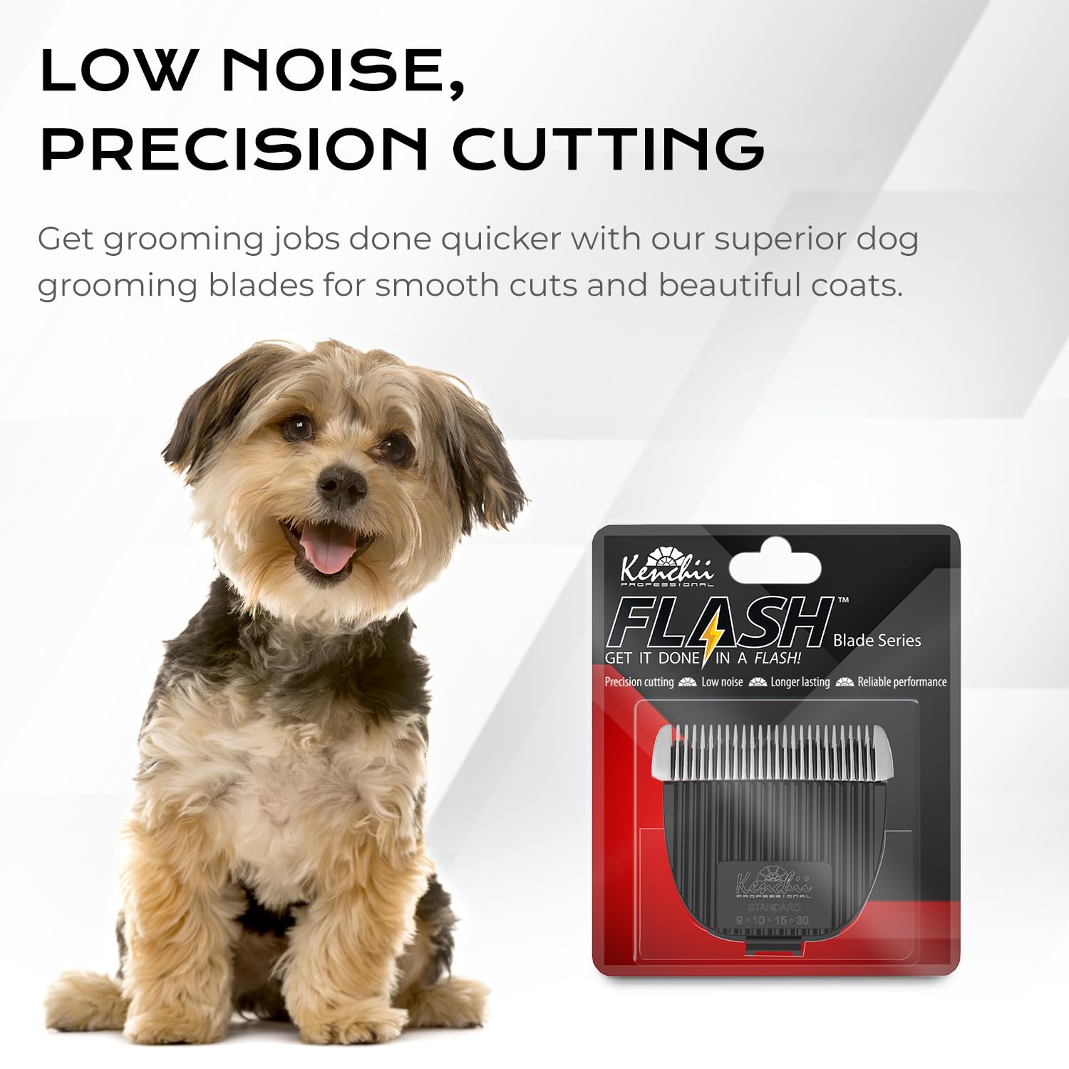 Kenchii Flash Clipper Blade (Standard) Only Compatible With Flash Clipper, Black & White