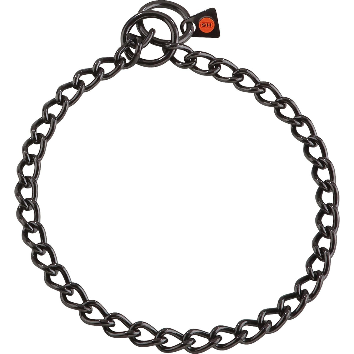 Dogline Herm Sprenger Black Stainless Steel Choke Dog Training Collar No-Pull Slip Chain For Small Medium Large Dogs For Easy Co