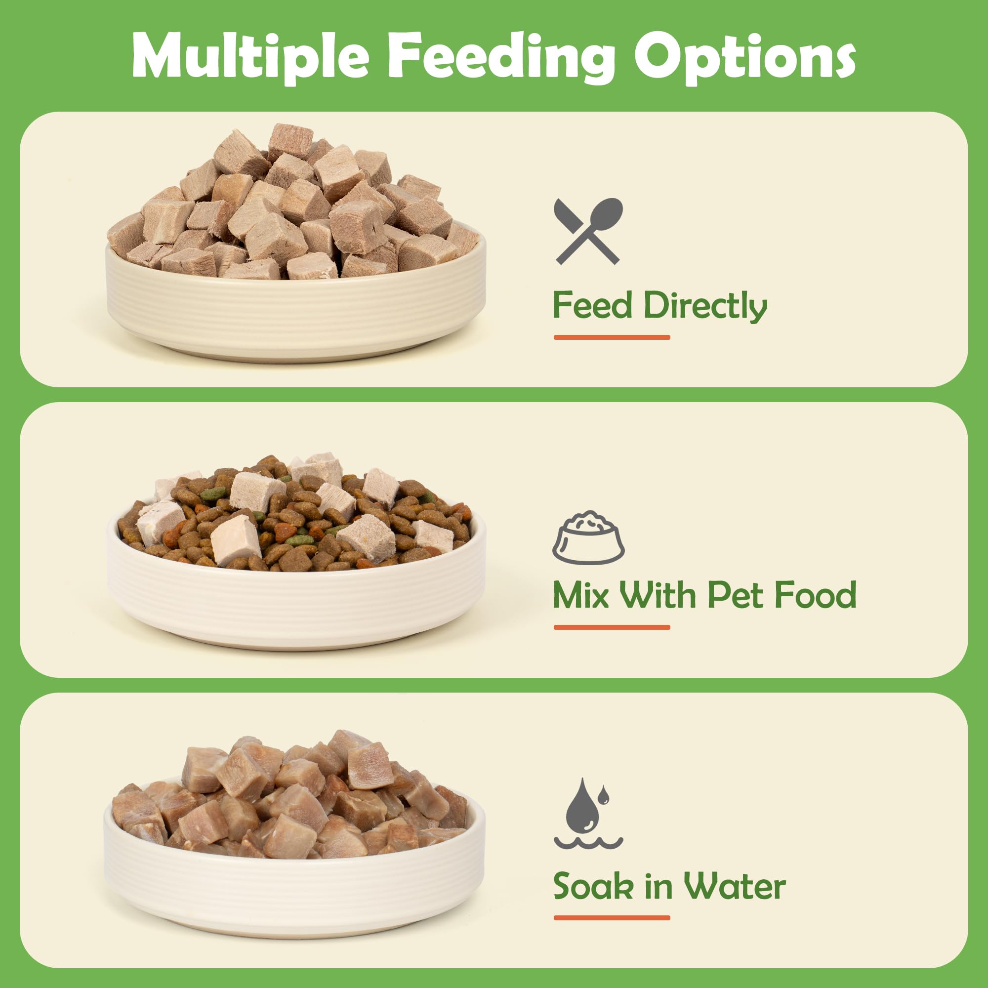 MON2SUN Freeze Dried Duck Cat and Dog Treats, Single Ingredient Natural and Healthy Dog Snacks, High Protein Training Treats & F
