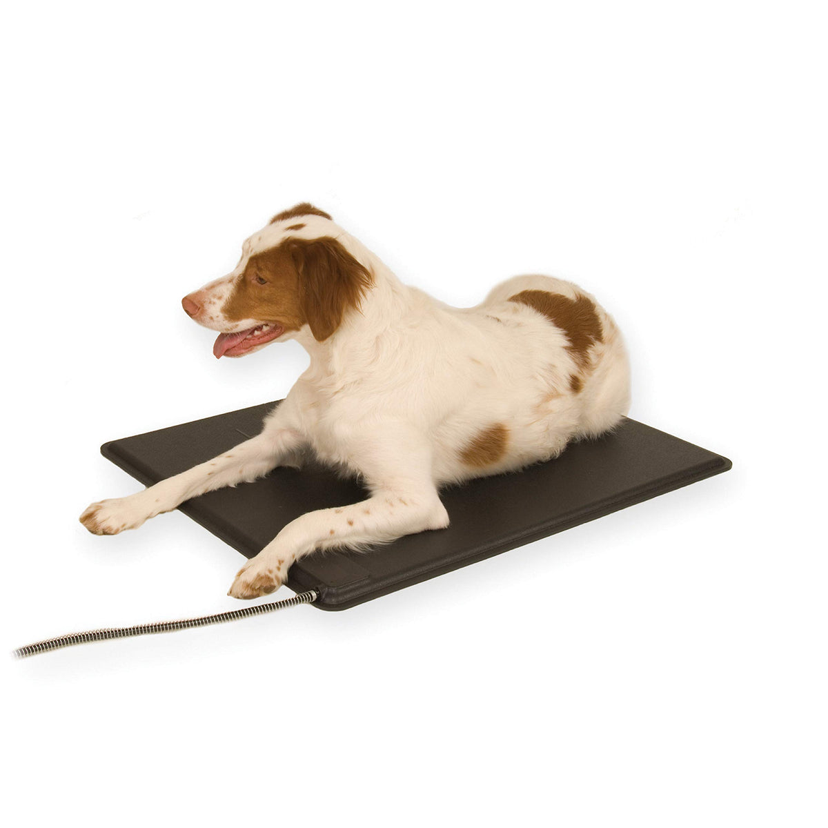 K&H Pet Products Original Lectro-Kennel Outdoor Heated Dog Pad With Free Cover Black Medium 16