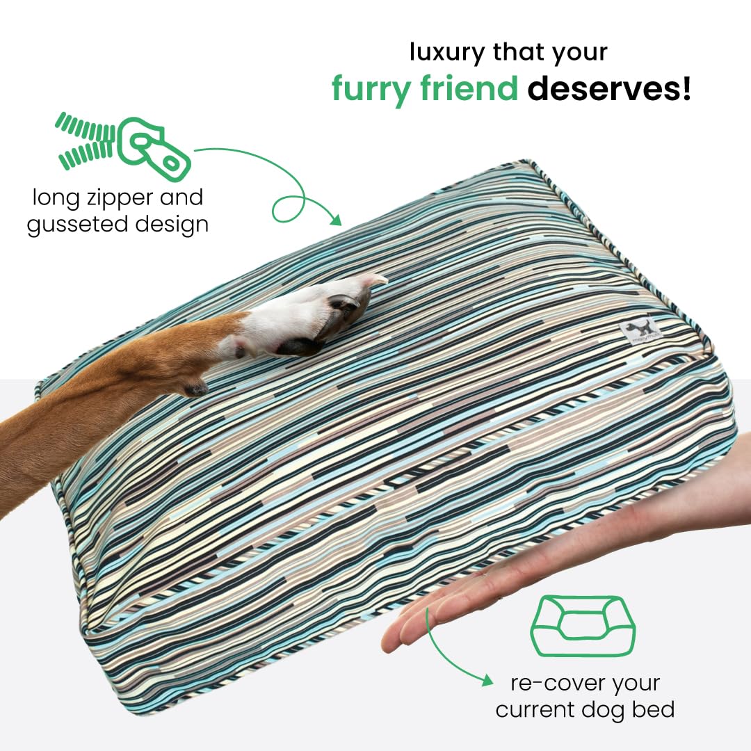 Molly Mutt Medium To Large Dog Bed Cover - I Don'T Like Mondays Print - Measures 27   X36   X5- 100% Cotton - Durable - Breathab