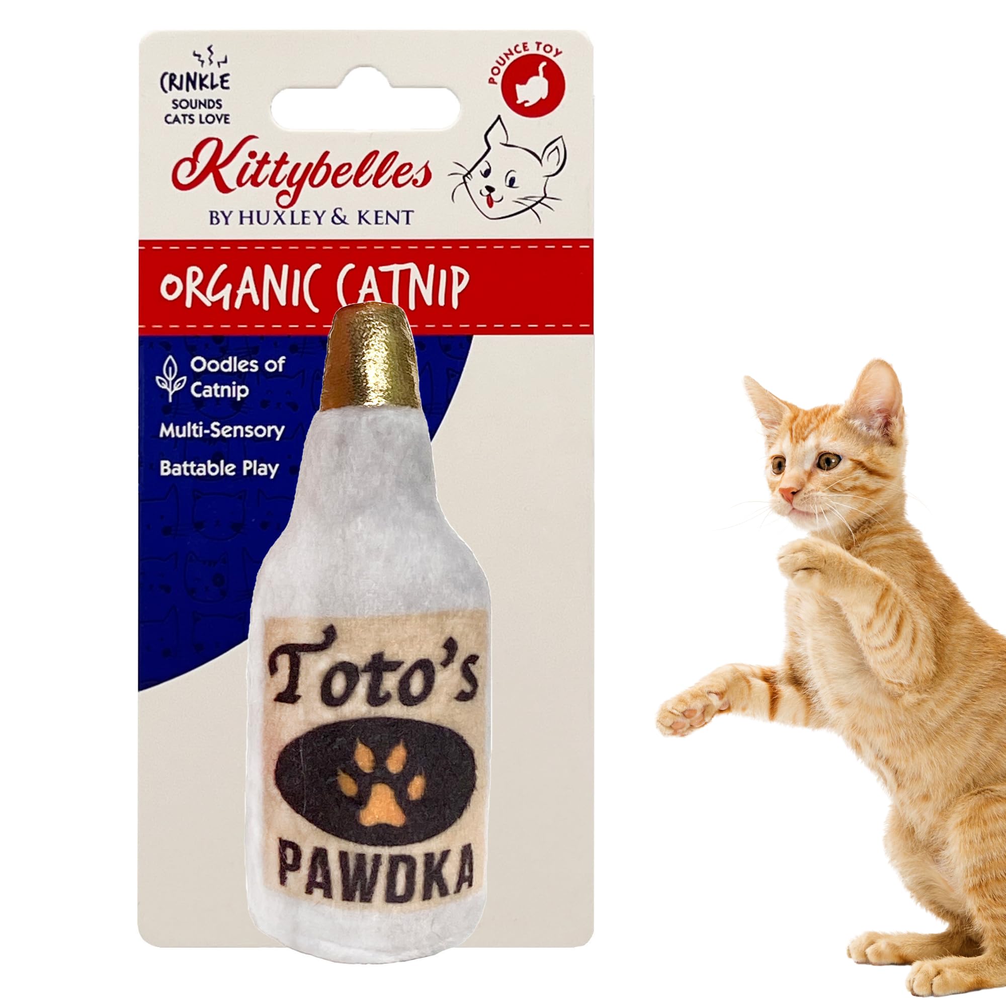 Huxley & Kent Plush Cat Toy - Toto'S Pawdka - Nappy Hour Strong Catnip Filled - Plush Interactive Kitten And Cat Toy With Catnip