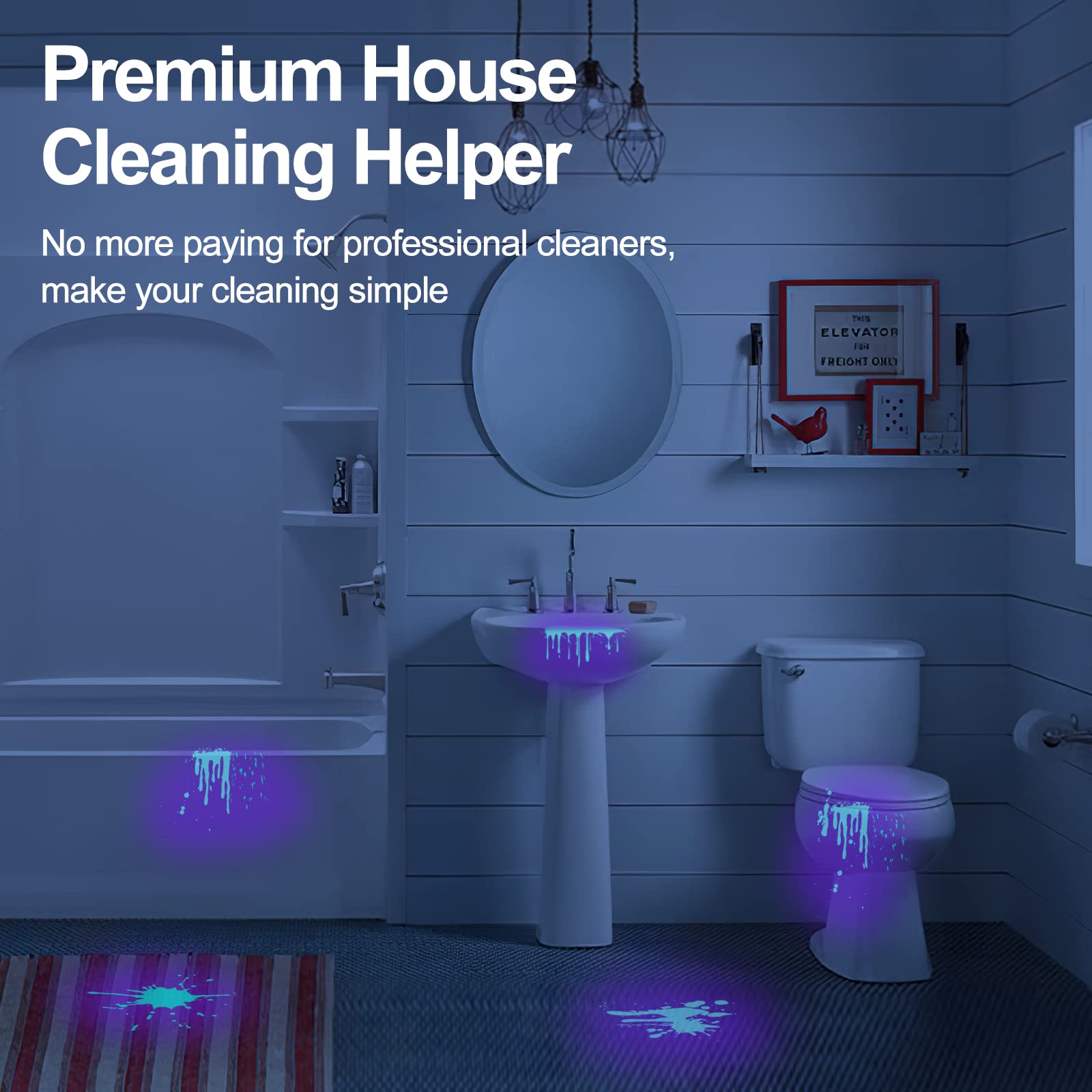 Vansky UV Flashlight Black Light, 51 LED Blacklight Pet Urine Detector for Dog/Cat Urine, Dry Stains, Bed Bug, Resin Curing, Sco