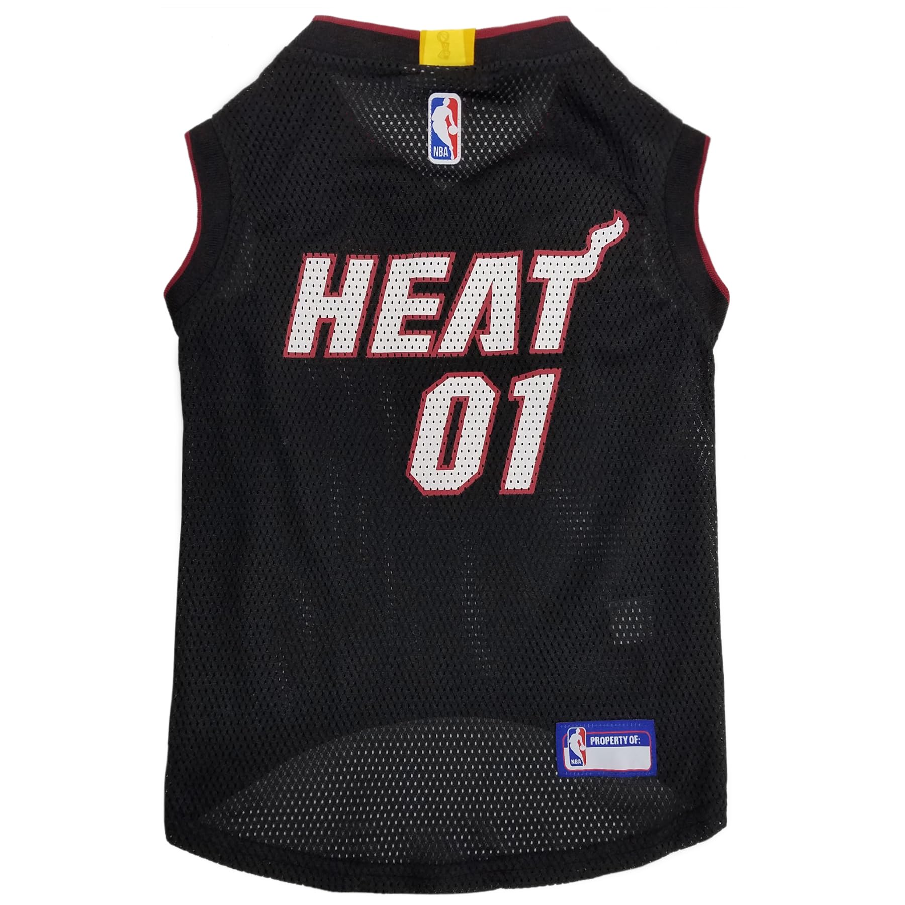 Pets First Hea-4047-Xs Miami Heat Basketball Mesh Jersey
