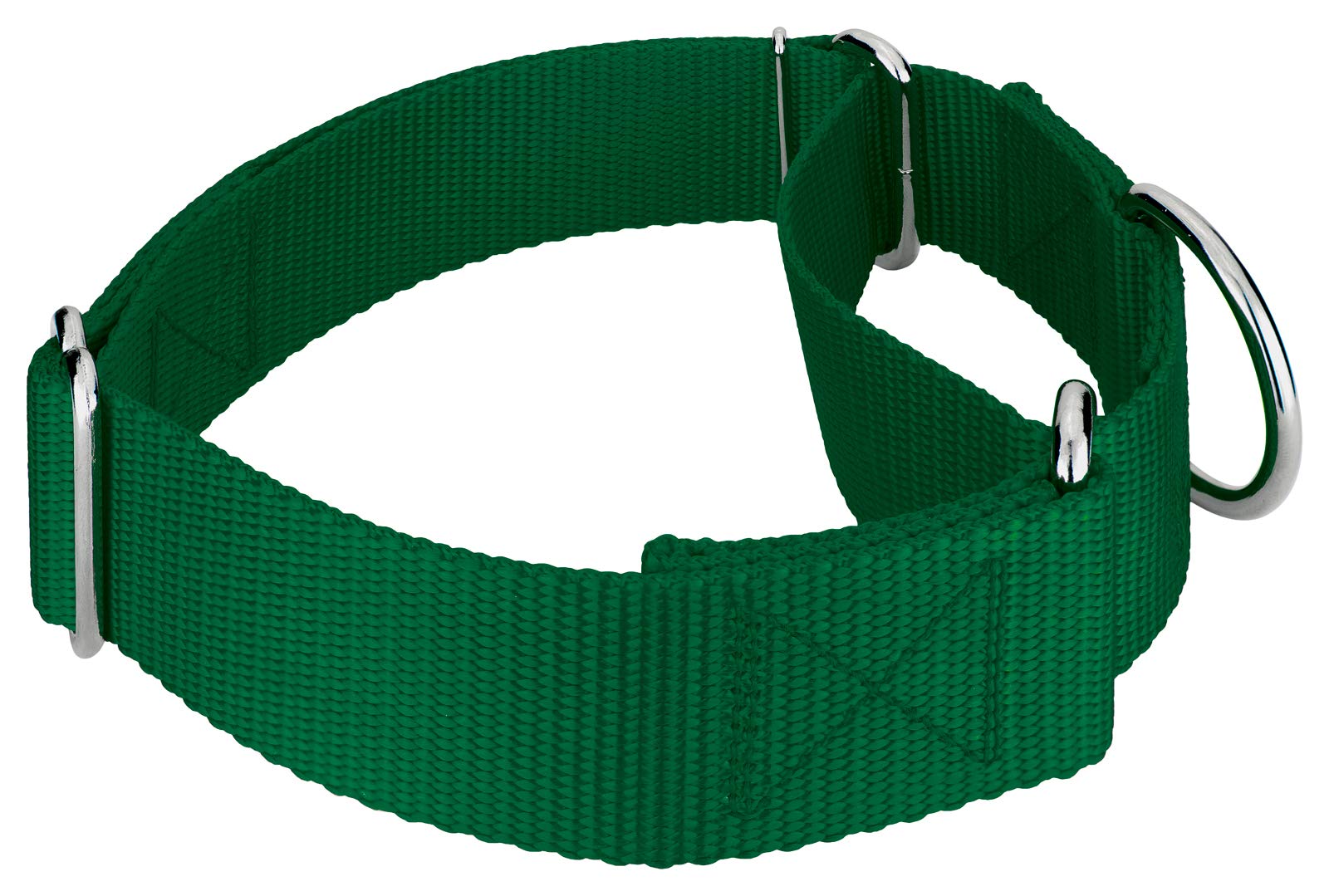 Country Brook Petz 1 1/2 Inch Martingale Heavy Duty Nylon Adjustable Dog Collar for Small, Medium, Large Breeds - Vibrant 17 Col
