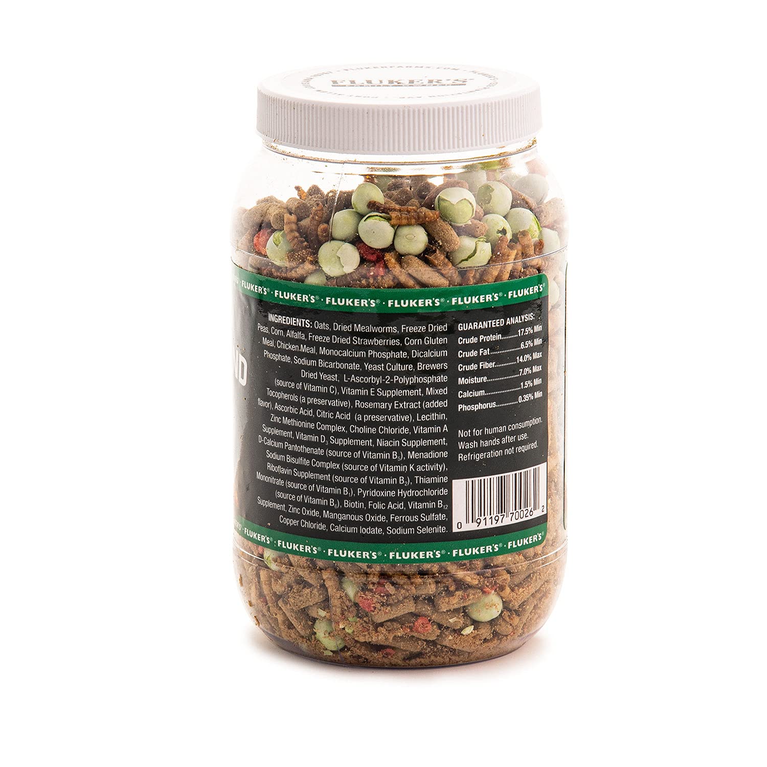 Flukers Buffet Blend Box Turtle Diet, Insects, Veggies and Fruit with Fortified Pellets, 6.5 oz