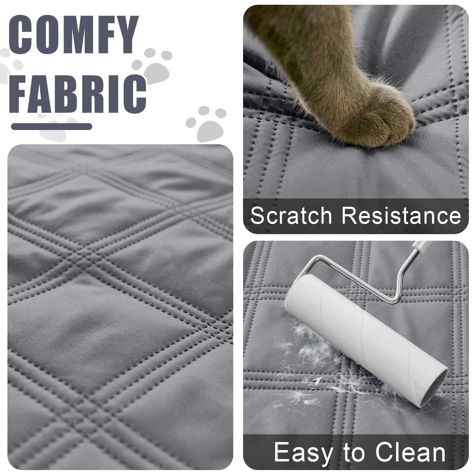 Smiry Waterproof Dog Bed Cover Blanket 82X102, Soft Reversible Pet Blanket, Washable Leakproof Cats Dogs Couch Cover For Sofa, C