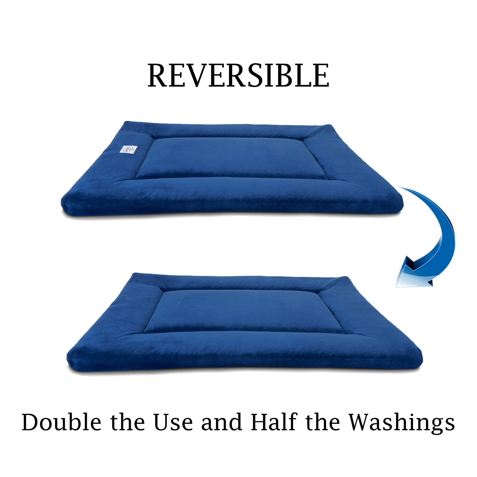 Pet Dreams Dog Crate Pad - Washable Kennel Mat, Crate Pads for Dog Cages, Non-Toxic, Flat Indoor Cat Bed, Fits iCrate 18, 24, 30