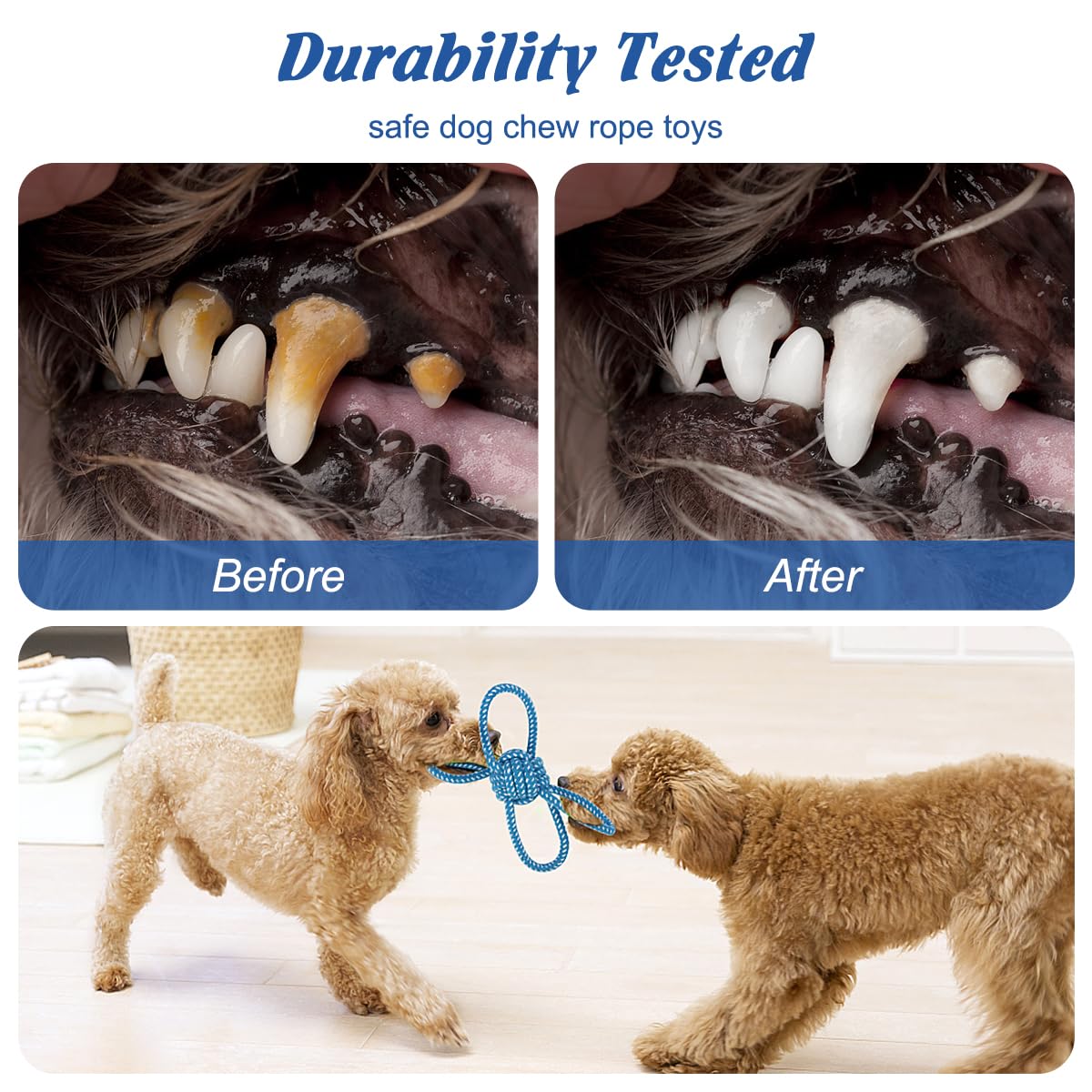 Etaccu Dog Rope Toys For Puppy And Small Dogs, 8 Pack Dog Toys For Aggressive Chewers, Puppy Rope Toy For Boredom, Indestructibl