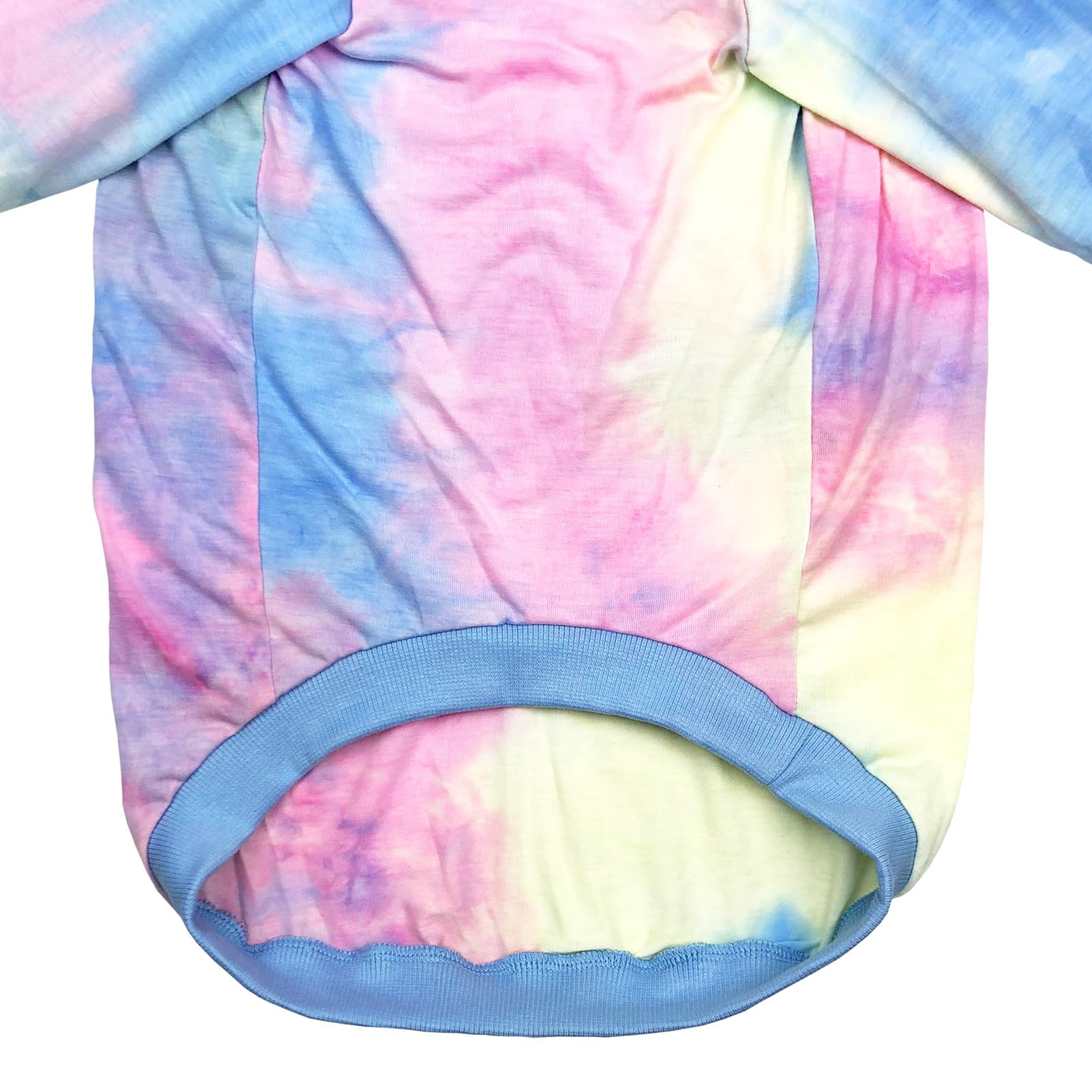 D.E.E Cotton Dog Shirts Large Tie Dye Dog Clothes Lightweight Girl Boy Big (Blue, X-Large)