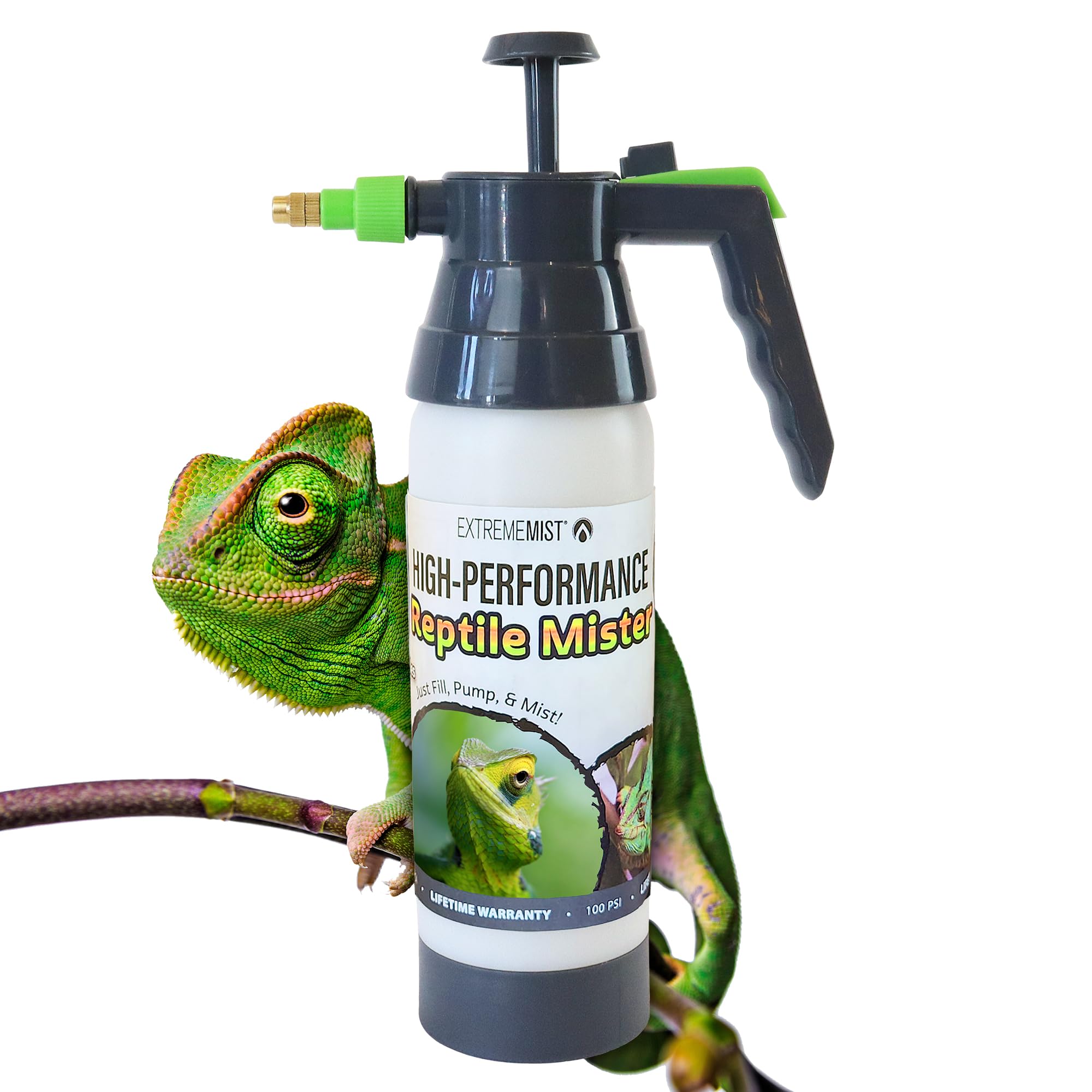 ExtremeMIST High-Performance Reptile Mister - Ultra-fine Reptile Sprayer & Terrarium Humidity Fogger for Geckos, Chameleons, Tur
