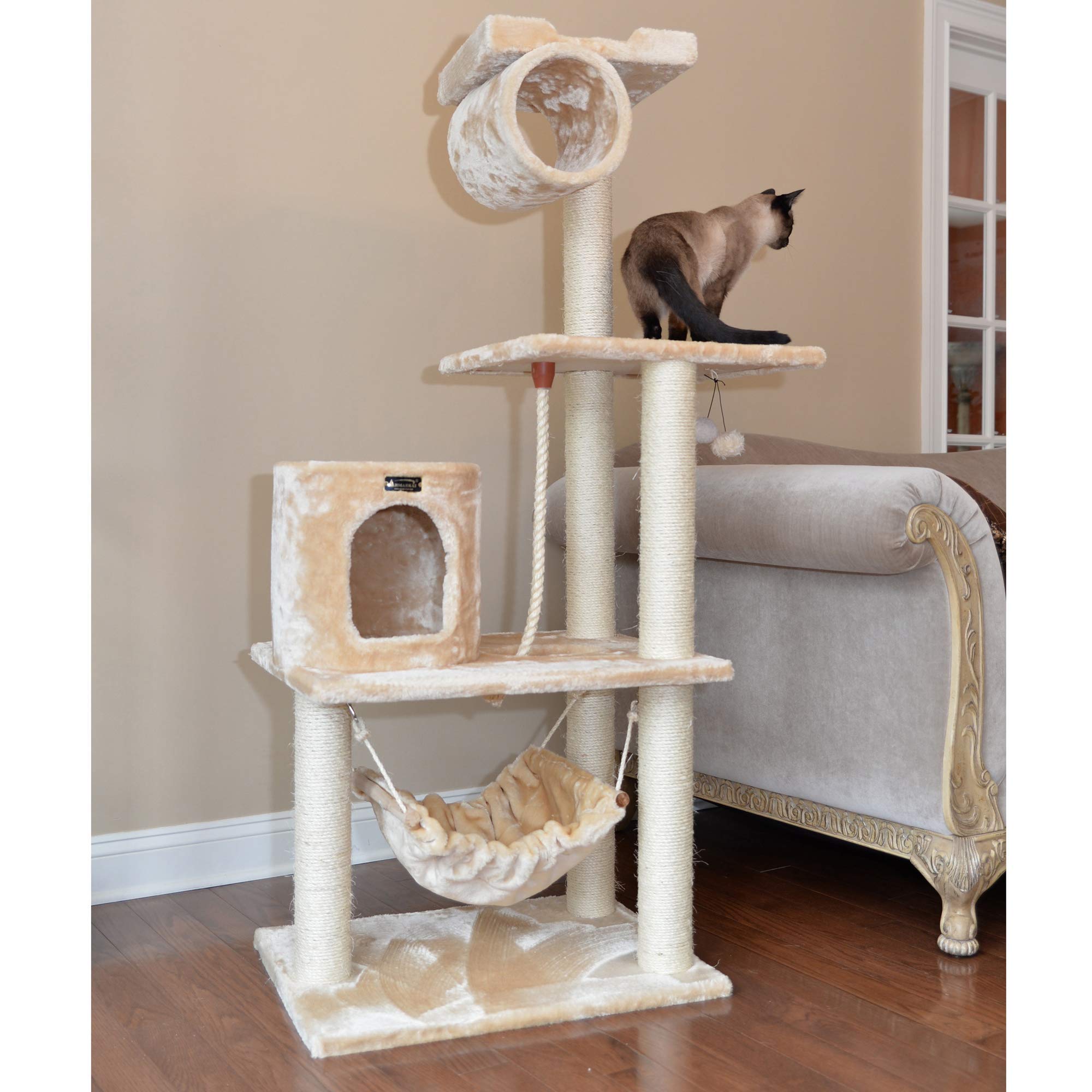 Armarkat Cat Tree Model A6202, Beige, 36'(L)X20'(W)X62'(H)