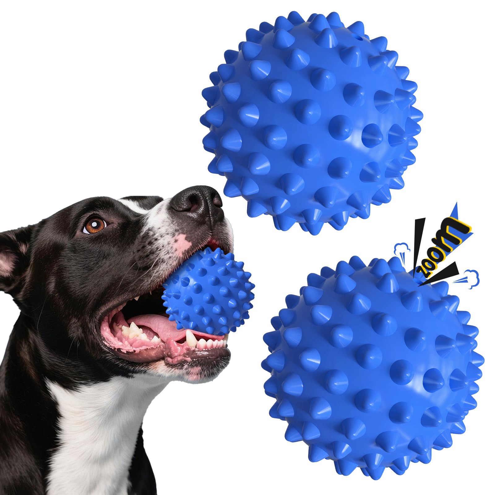 Apasiri Dog Toys For Aggressive Chewers, Dog Balls, Dog Balls For Aggressive Chewers, Squeaky Ball For Dogs, Dog Toys For Aggres