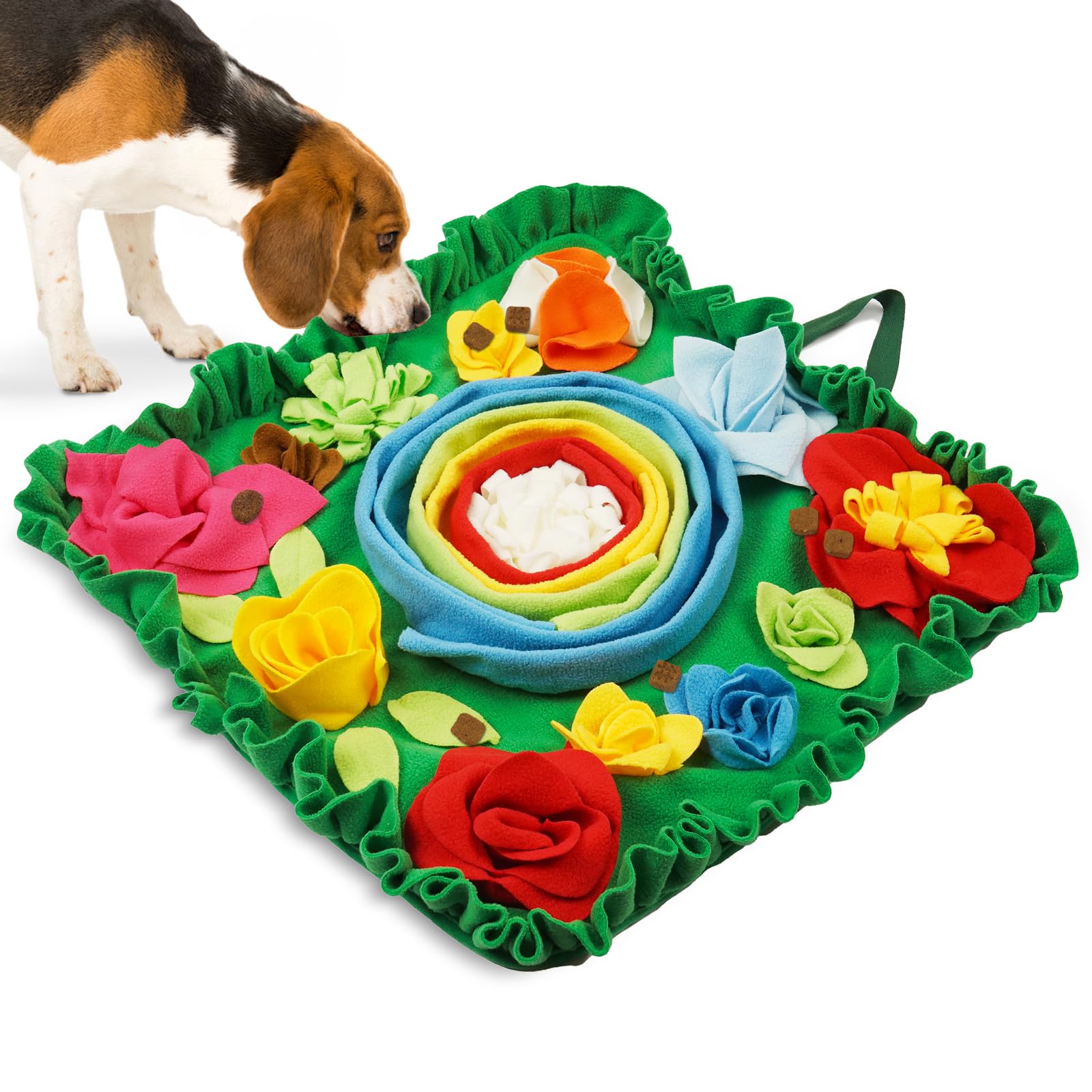 Twoper Snuffle Mat For Dogs - Interactive Dog Toys To Keep Them Busy | Dog Puzzles Slow Feeder Bowl For Puppy Treat Lick Mat