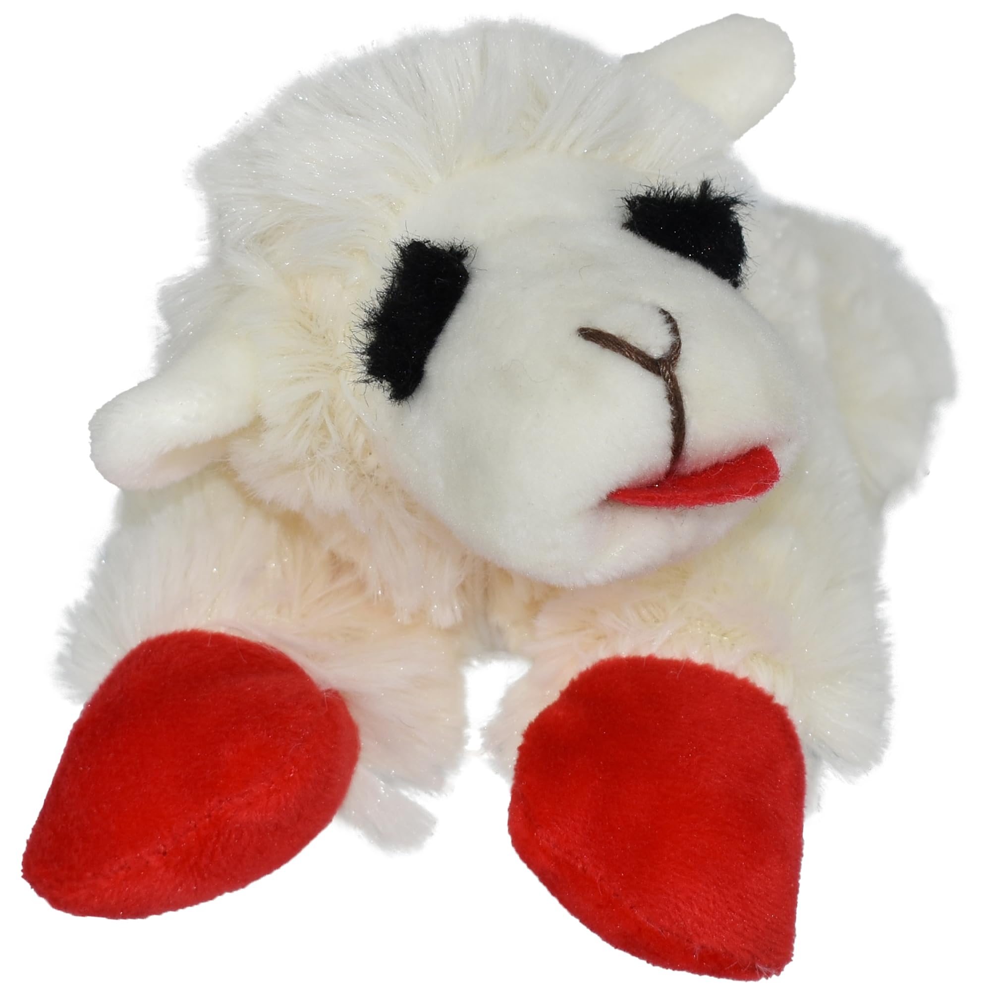 Multipet Lamb Chop Dog Plush Toy - Squeaky Dog Toy for All Dogs - Extra Soft Plush Dog Toy - Stuffed Animal Dog Toy for Cuddling