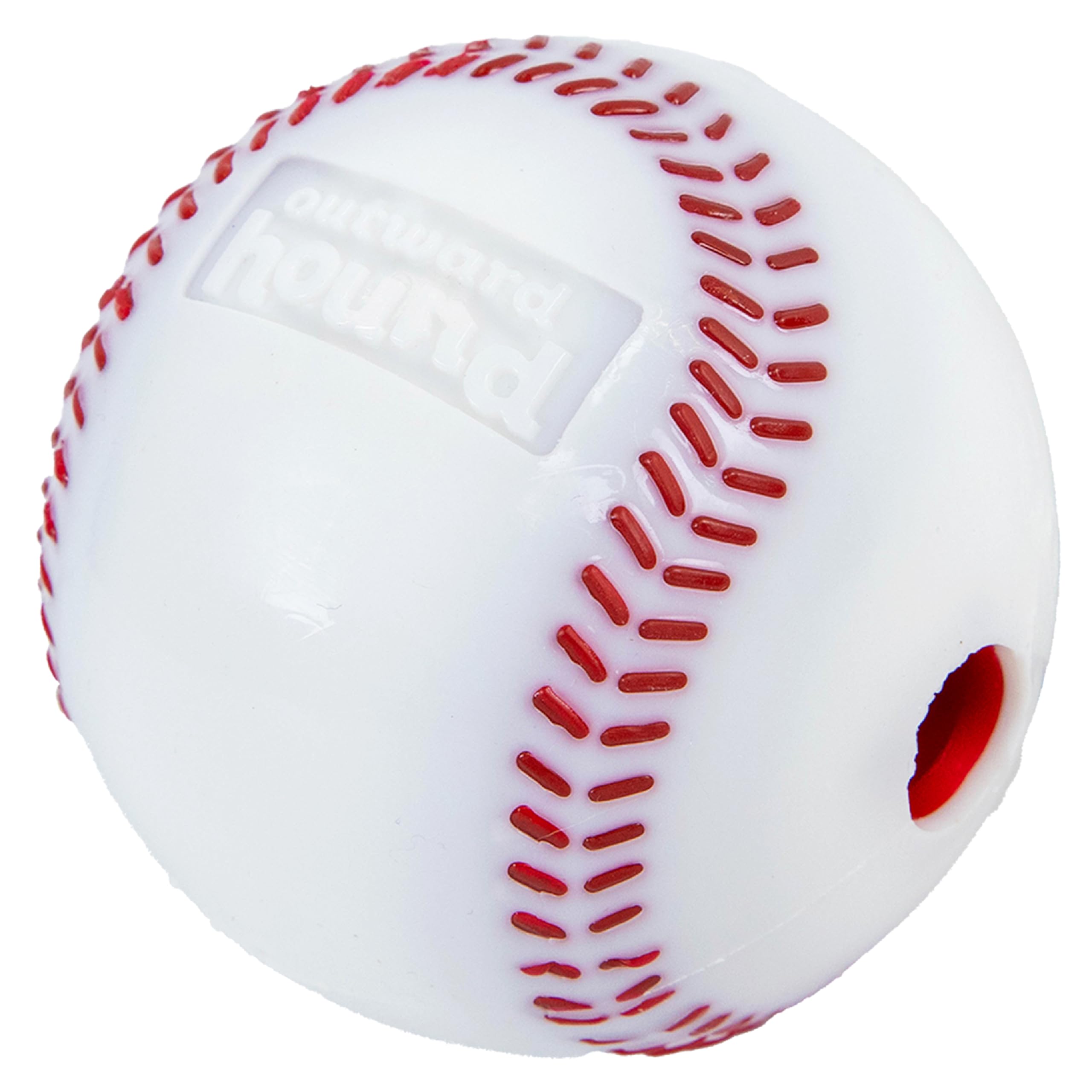 Outward Hound By Planet Dog Sport Ballz Baseball Treat-Dispensing Fetch Ball Dog Toy