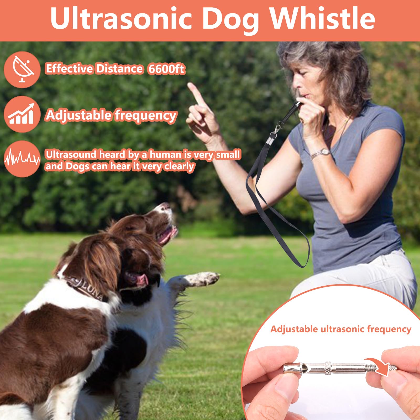 BARKIE Dog Training Kit - Treat Pouch, Pet Training Fanny Pack, 2 Puppy Training Clickers, Ultrasonic Silent Whistle, 2-in-1 Whi