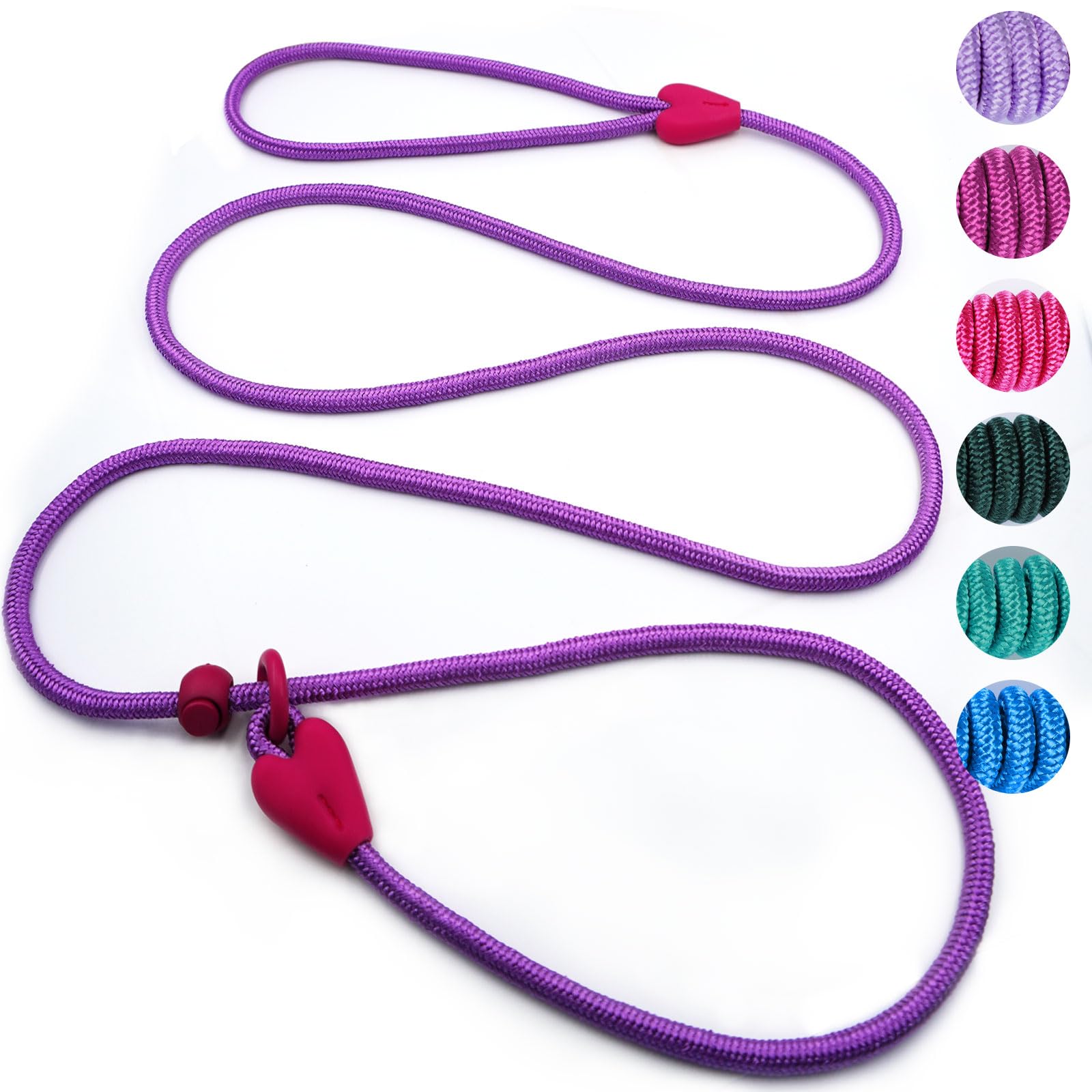 Dog Leashes for Small Medium Dogs Slip Leads for Dogs 6FT Slip Leash for Dogs Dog Lead with 6 Colors Strong Nylon Dog Training L