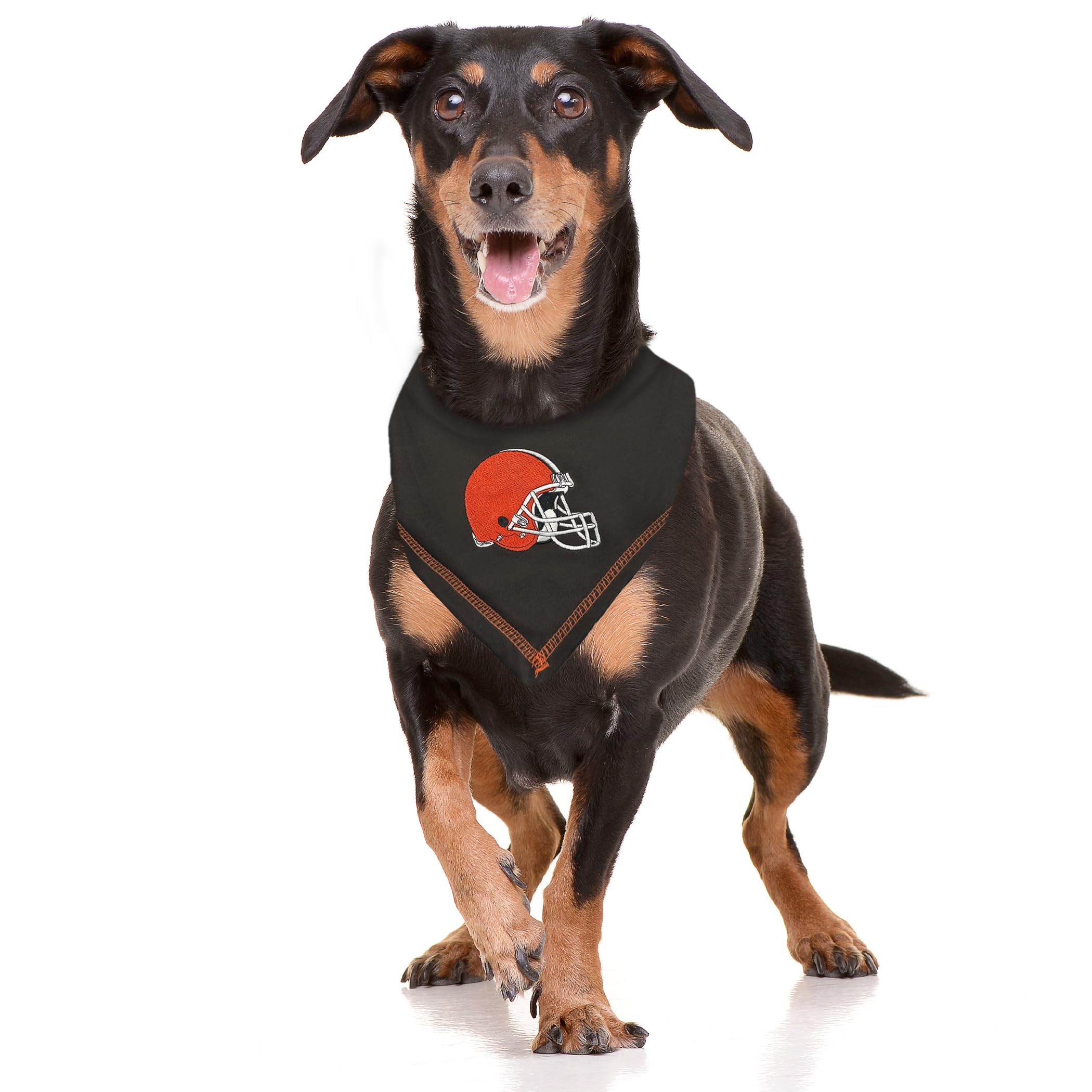 Pets First Nfl Cleveland Browns Tie Bandana, Size Large/X-Large. Dog Bandana Scarf Bib For Pet Cat Dog. The Ultimate Game-Day, P