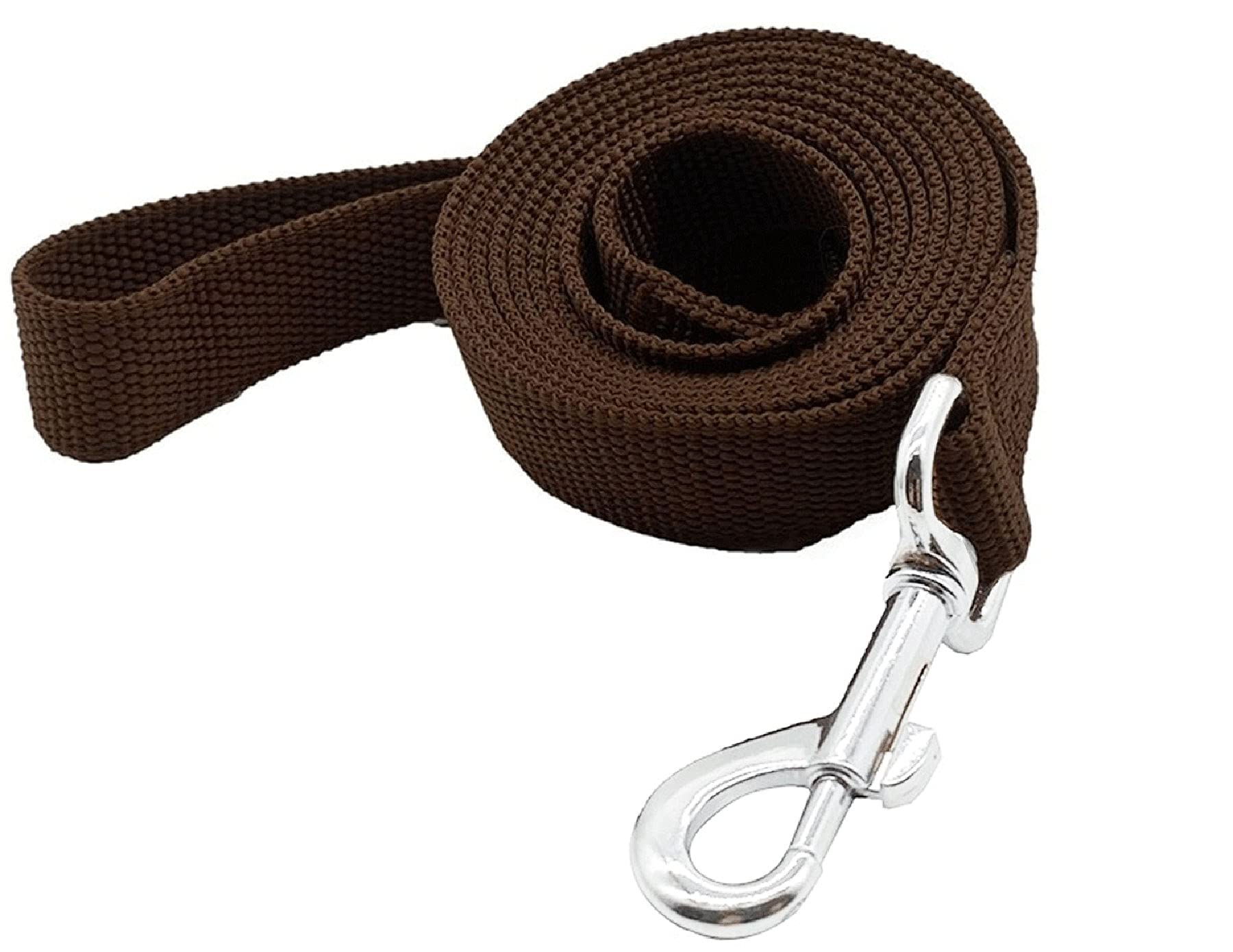 Strong Durable Nylon Dog Training Leash, Traction Rope, 4/5/6 Feet Long, 3/4 Inch 1 Inch Wide, For Small And Medium Dogs (1'' X 4 Ft, Brown)