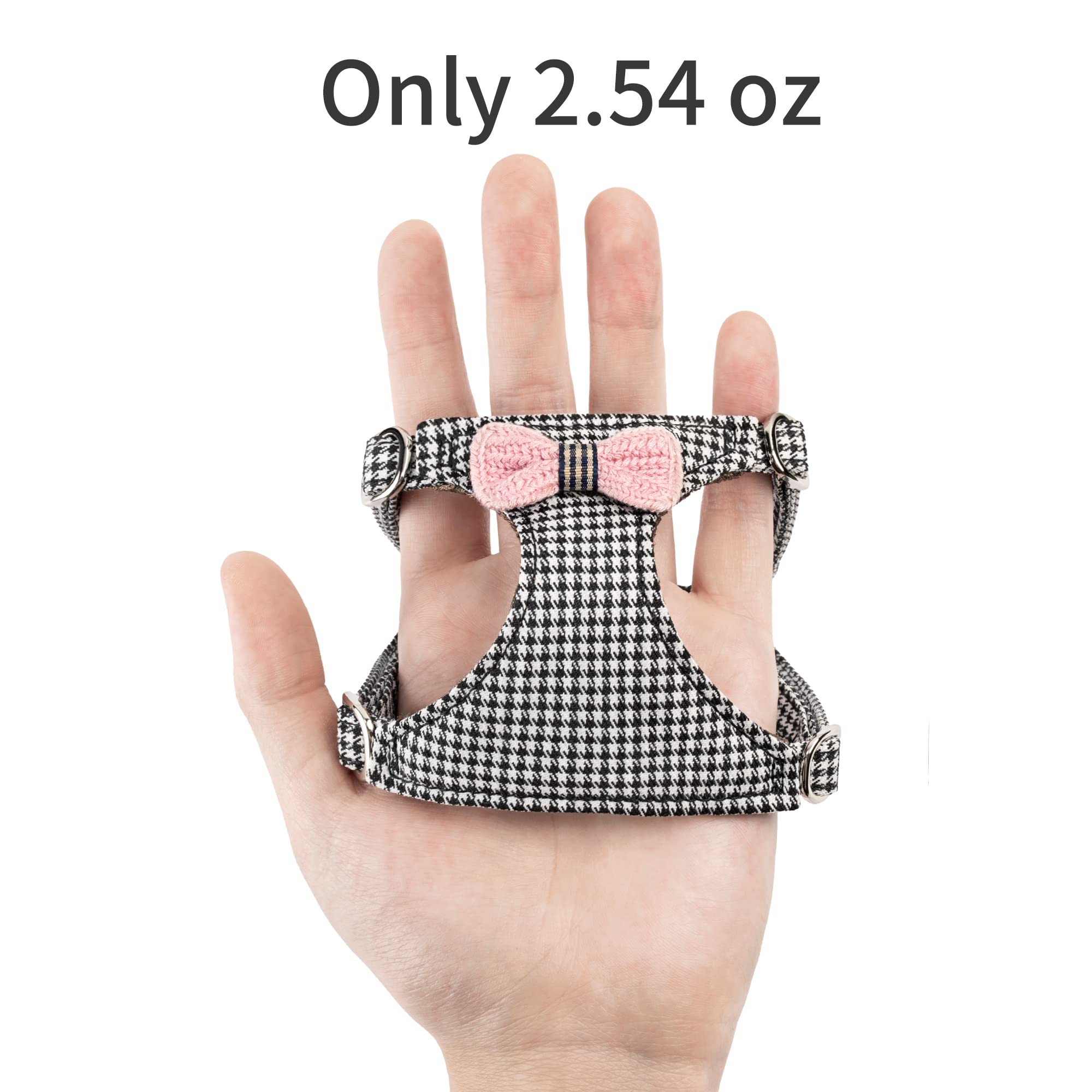 Puppytie No Pull Small Dog Harness With Multifunction Dog Leash,Lightweight Soft Adjustable No Choke Escape Proof Pet Harness Ve