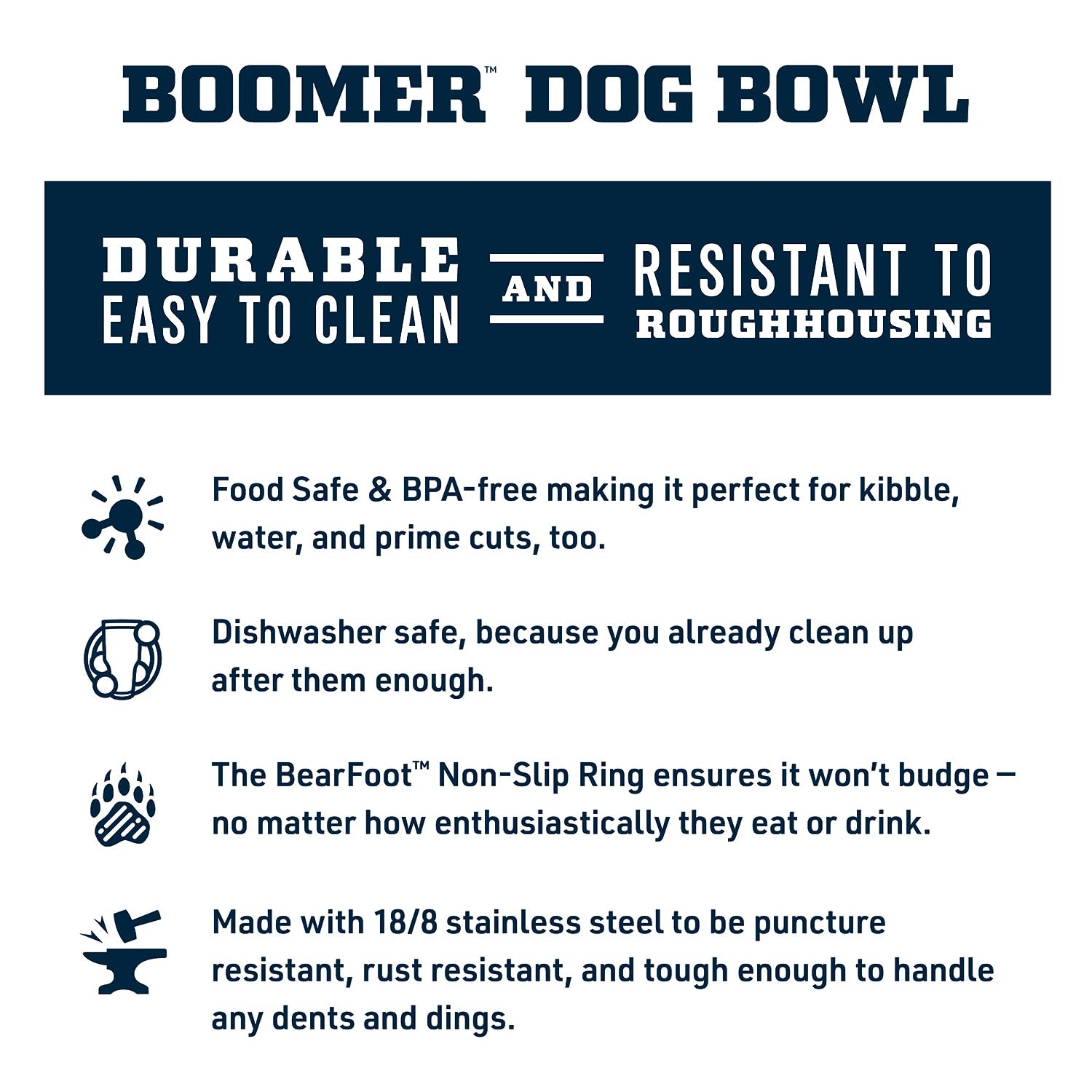 Yeti Boomer 8, Stainless Steel, Non-Slip Dog Bowl, Holds 64 Ounces, Tropical Pink