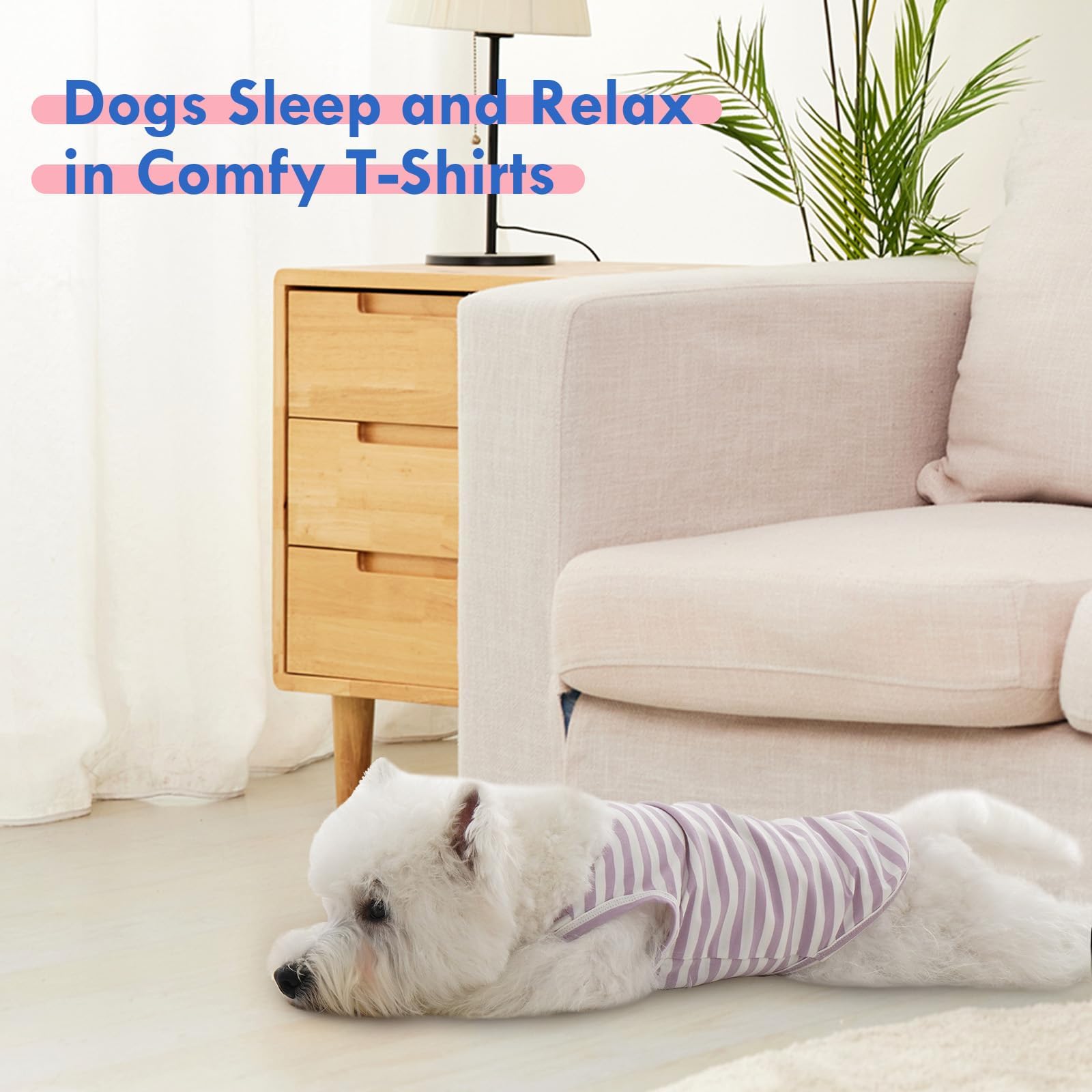 3 Pack Xs Purple Striped Dog T-Shirt For Puppy Dogs,Lightweight Sleeveless Shirt Set For Spring&Summer Outdoor Insect Protection