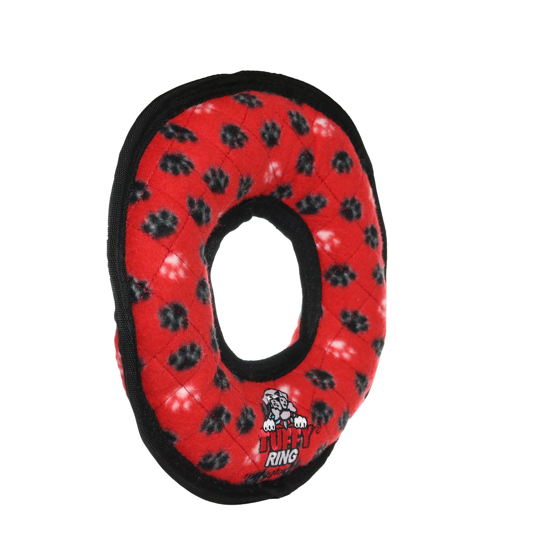Tuffy -World'S Tuffest Soft Dog Toy -Ultimate Ring- Red -Squeakers-Multiple Layers.Made Durable, Strong & Tough.Interactive Play(Tug, Toss & Fetch).Machine Washable & Floats