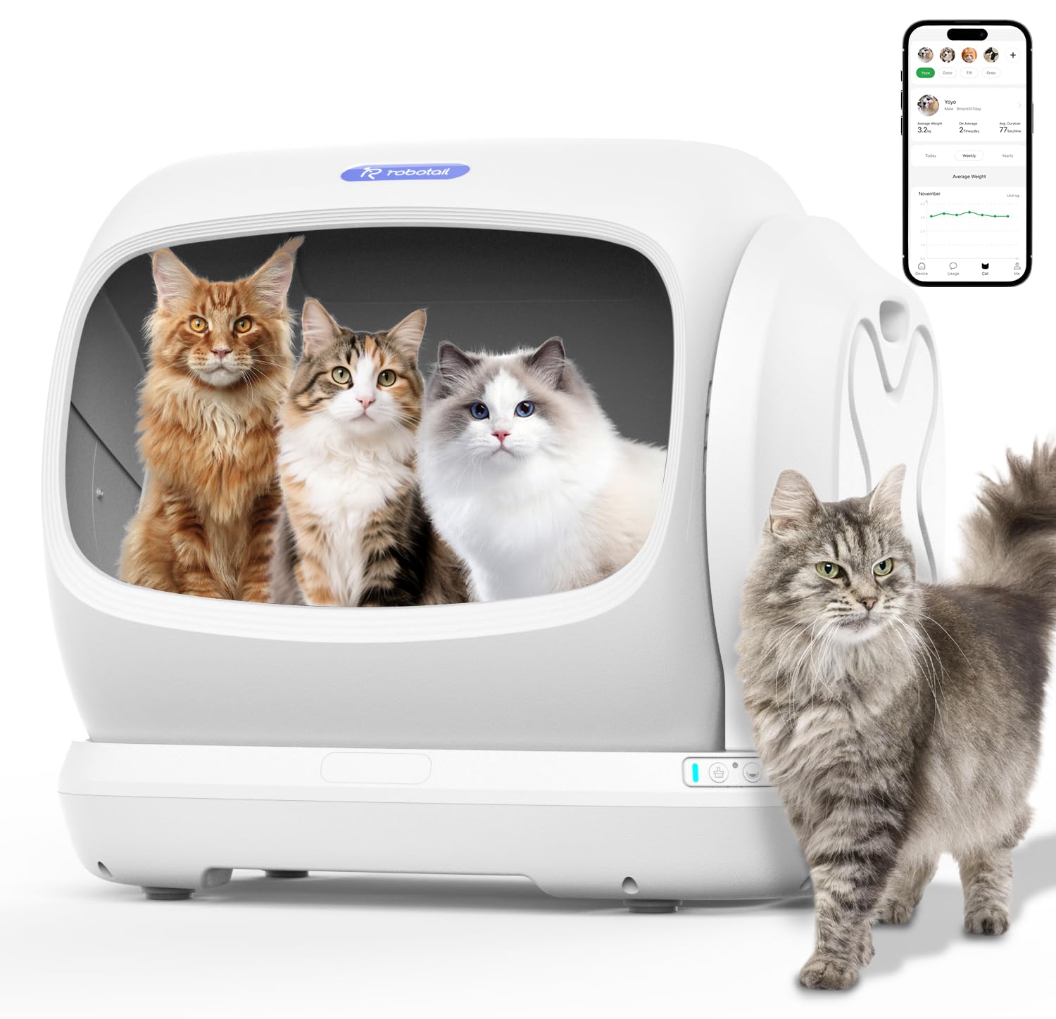 Robotail XXXL Self-Cleaning Cat Litter Box