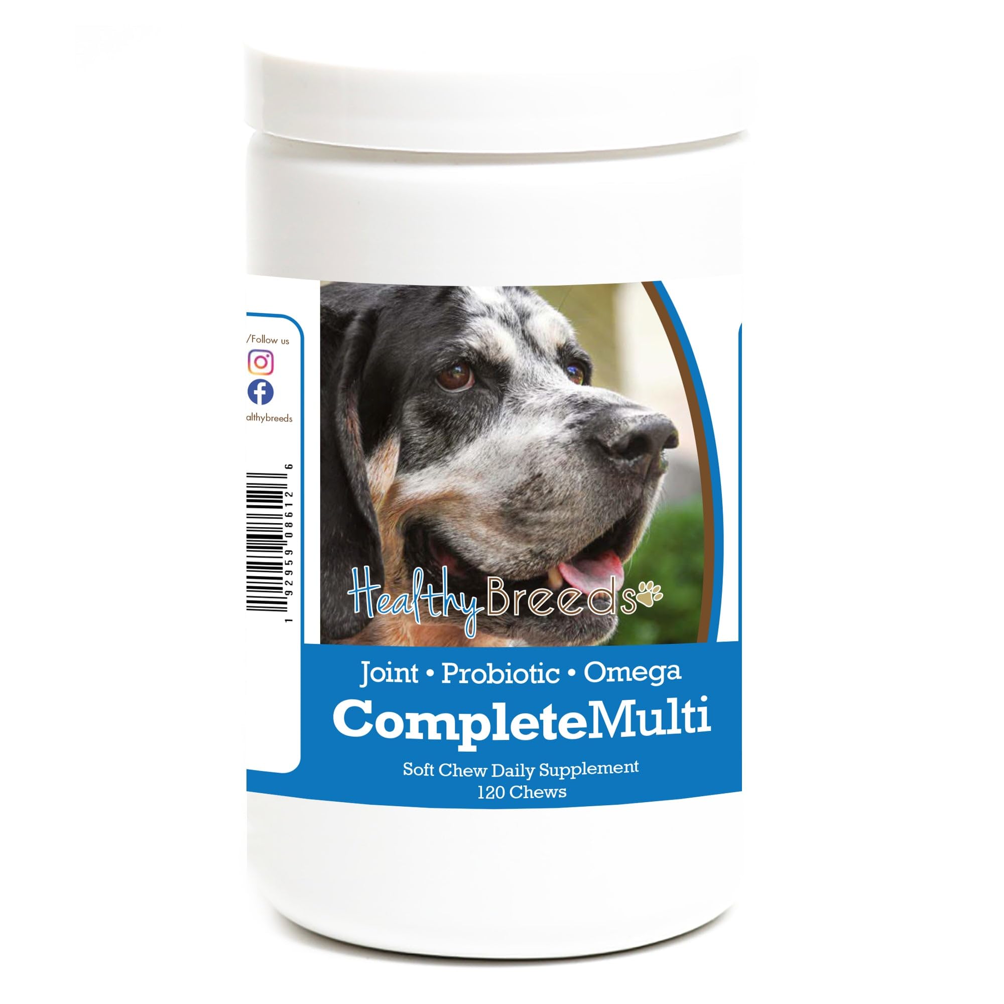 Healthy Breeds Bluetick Coonhound All in One Multivitamin Soft Chew 120 Count