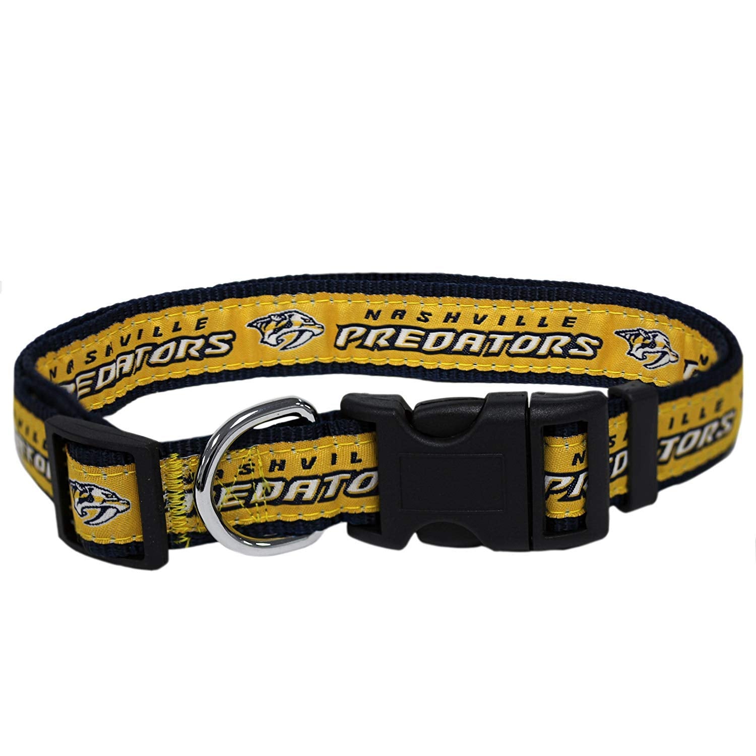 Pets First Nhl Nashville Predators Collar For Dogs & Cats, Large. - Adjustable, Cute & Stylish! The Ultimate Hockey Fan Collar!