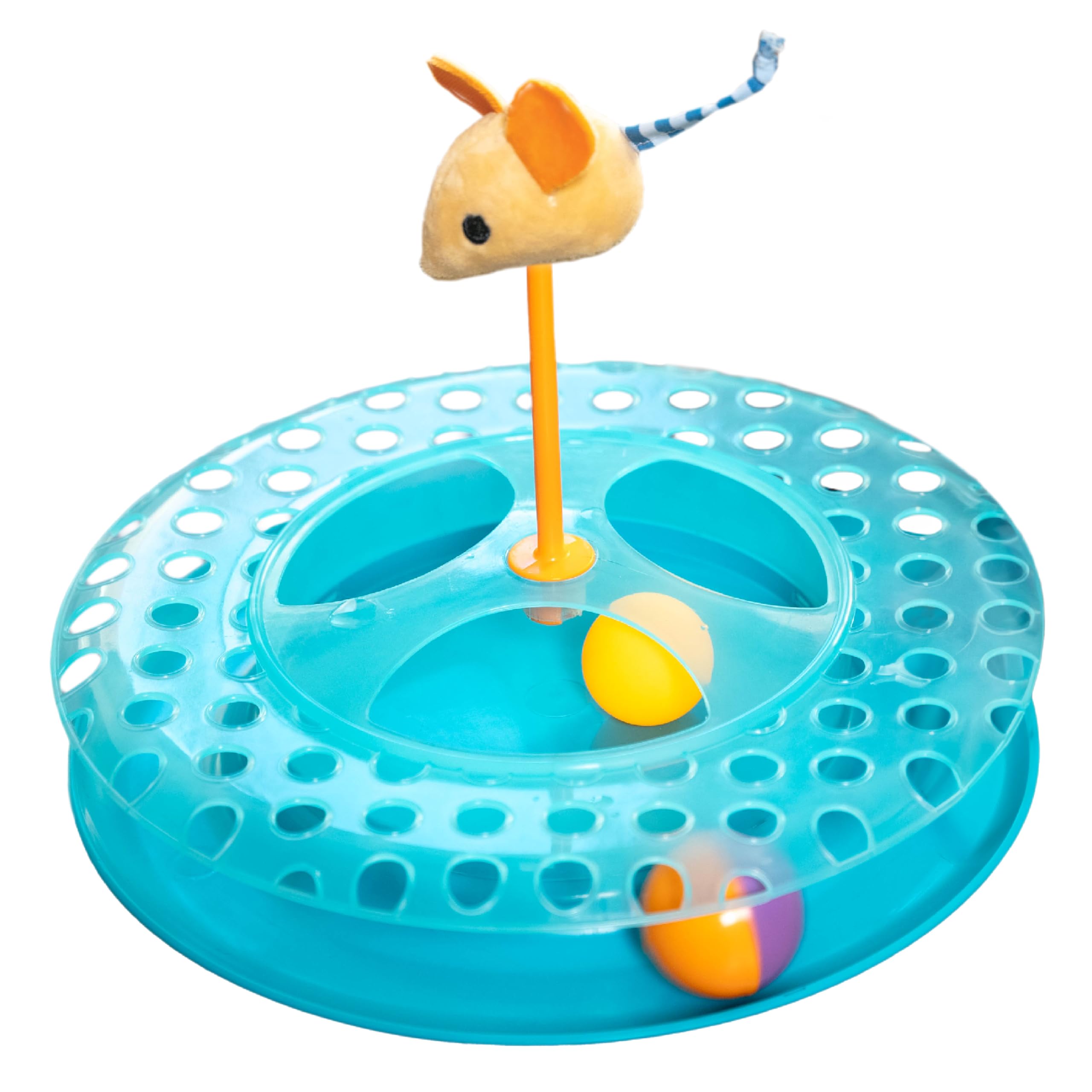 Catstages Cheese Chase Catnip Interactive Cat Track Toy