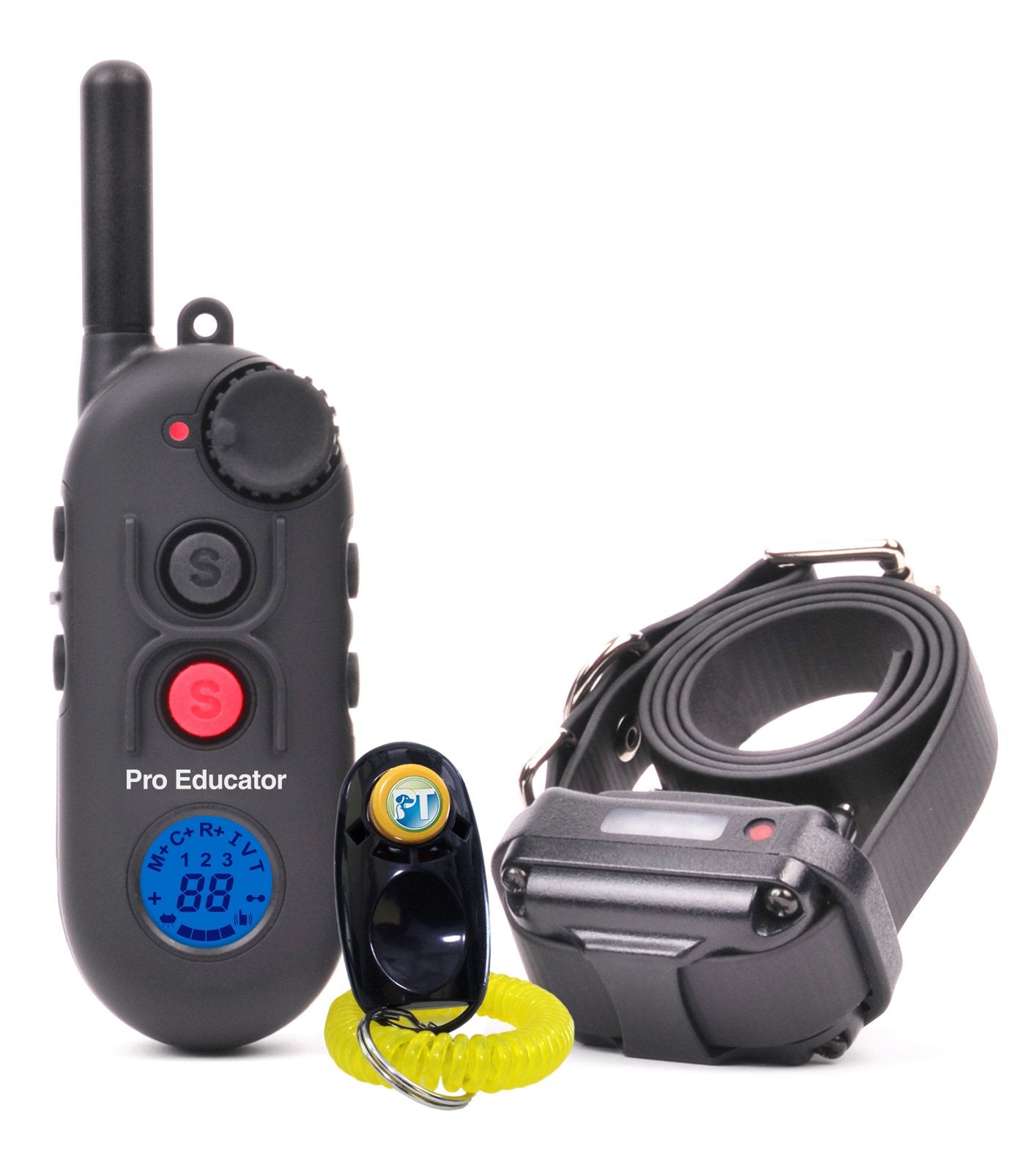 E-Collar - Pe-900-1/2 Mile Remote Rechargeable Waterproof Trainer Pro Educator - Static, Vibration And Sound Stimulation Collar 