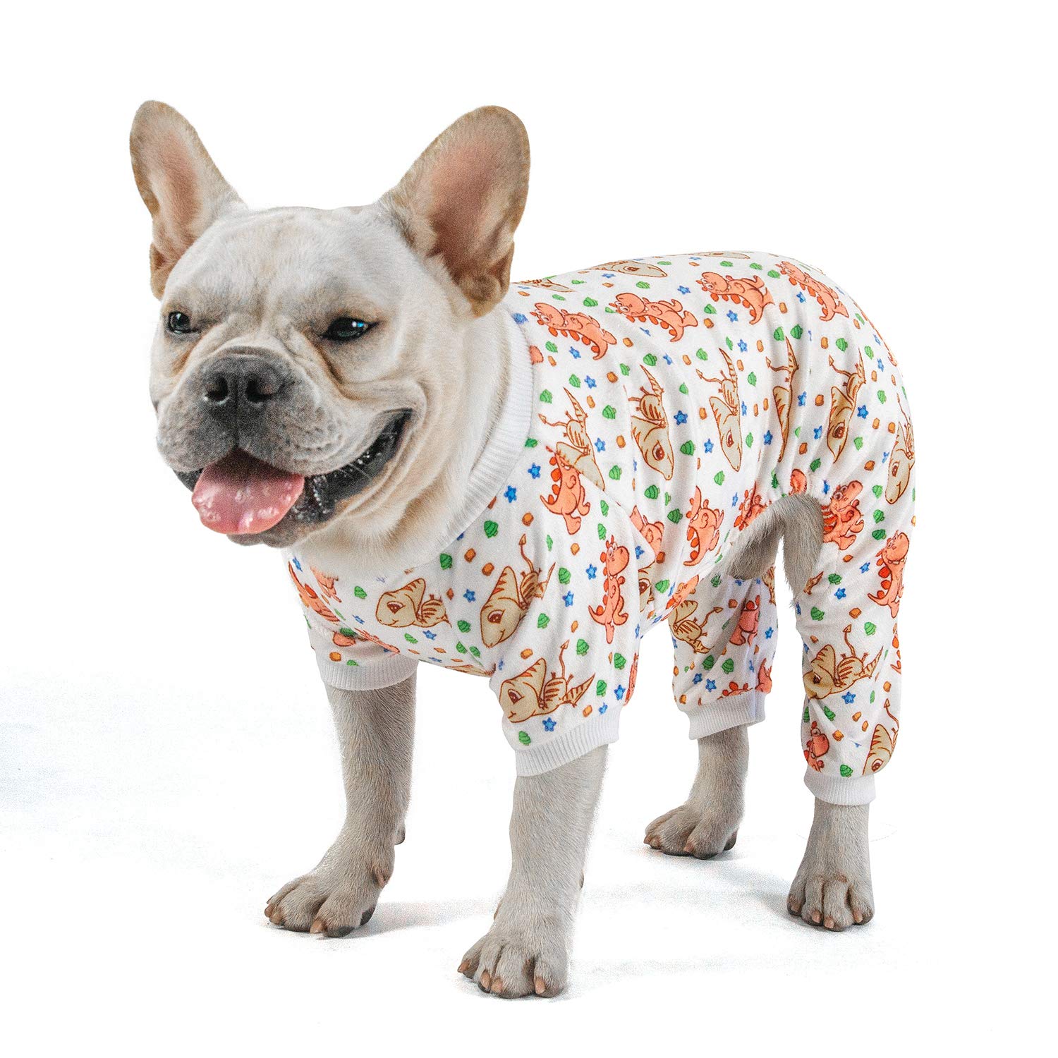 Cutebone Halloween Dog Pajamas Pet Clothes Cat Apparel Shirt Winter Holiday Cute Pjs Bodysuit For Doggie Onesies P173Xs