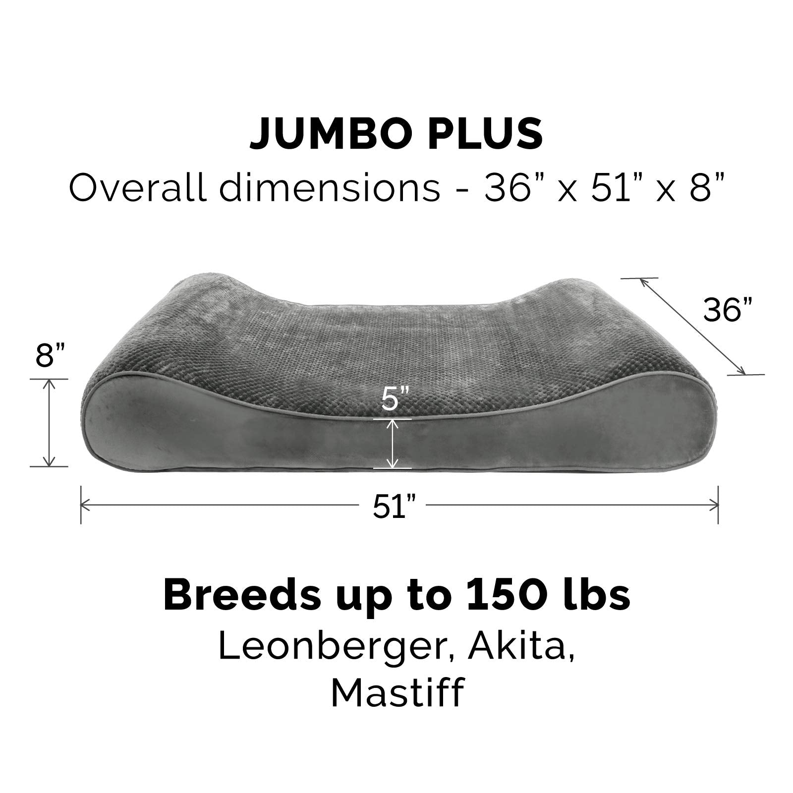 Furhaven Cooling Gel Dog Bed for Large Dogs w/ Removable Washable Cover, For Dogs Up to 150 lbs - Minky Plush & Velvet Luxe Loun