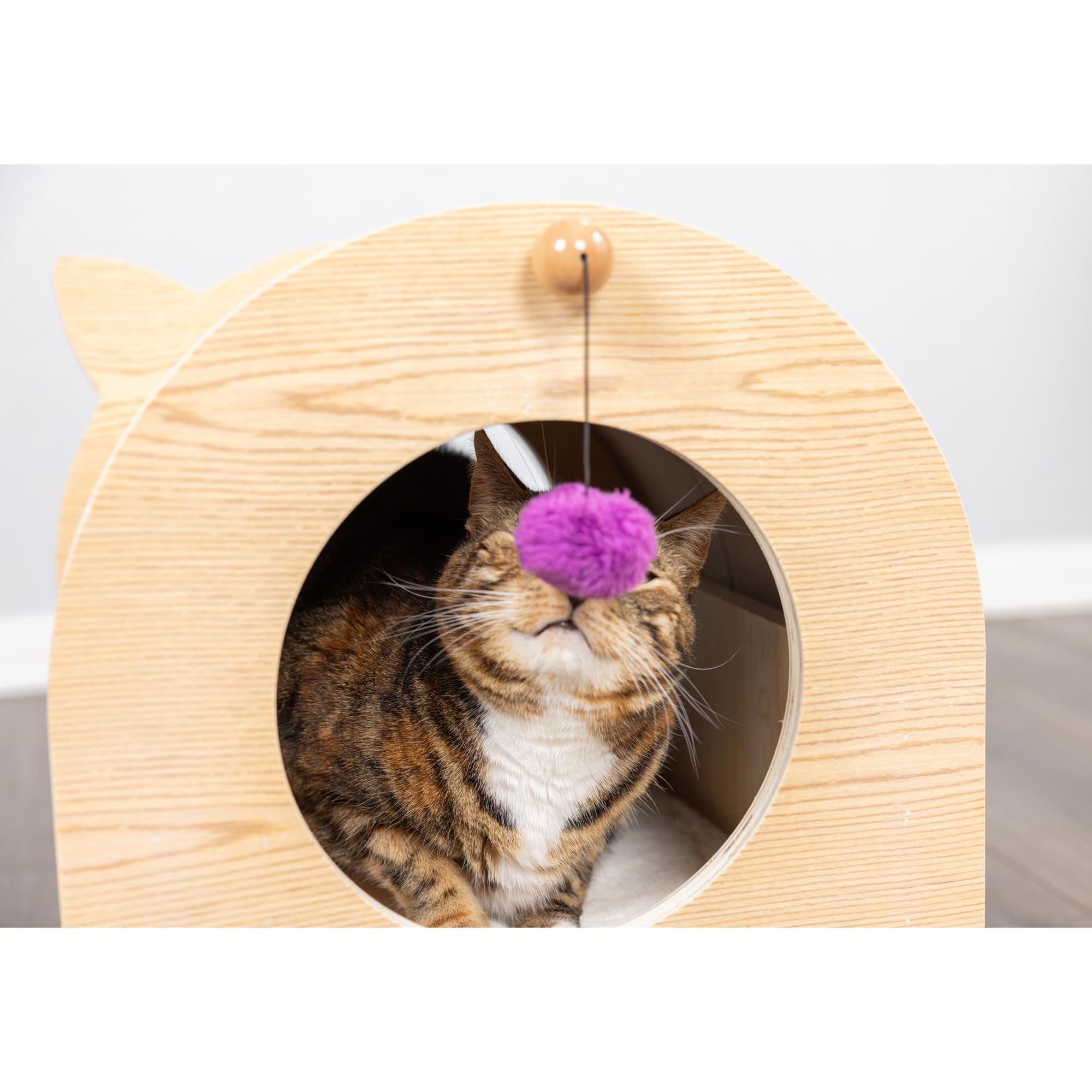 Armarkat Model S1203 Premium Wood Cat Hideaway, 15''(L) X 15''(W) X 16''(H)