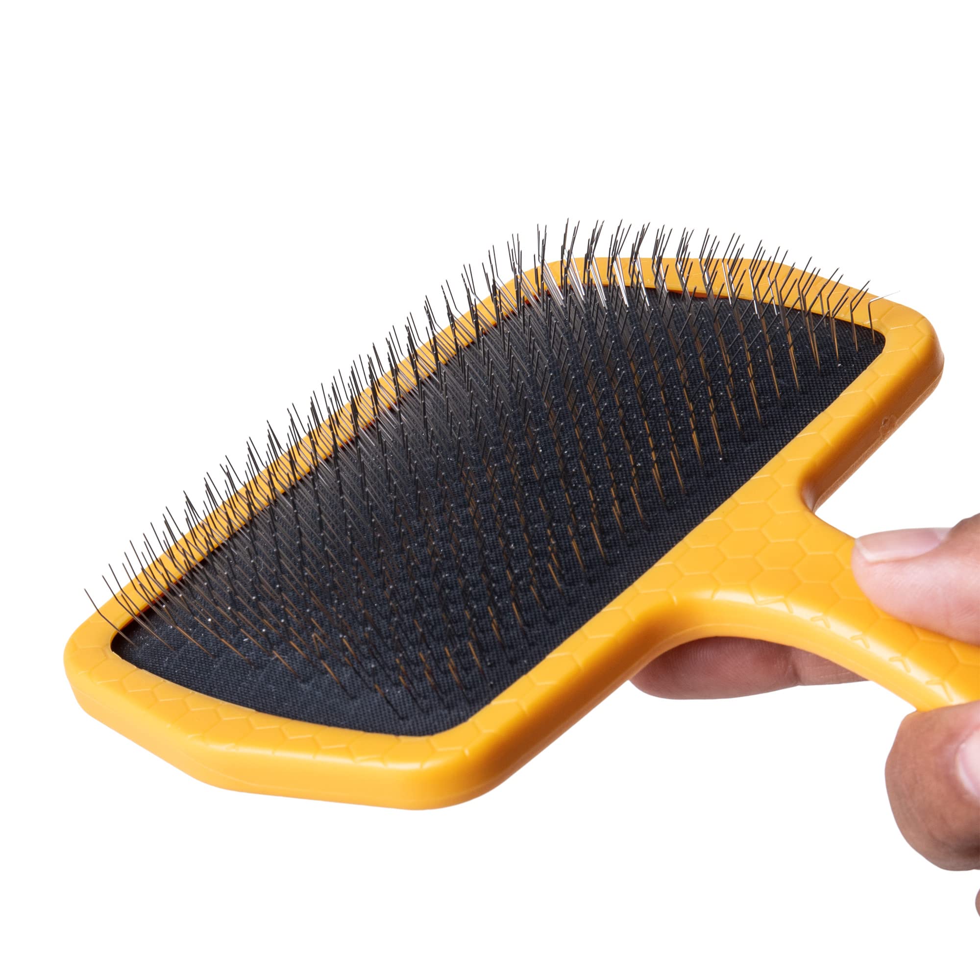 Burt’S Bees For Pets Large Slicker Brush For Dogs With Thick Or Curly Hair With Handle Made From Recycled Plastics Collected From Coastal Communities | De-Shedding Dog Brush Removes Knots And Matting