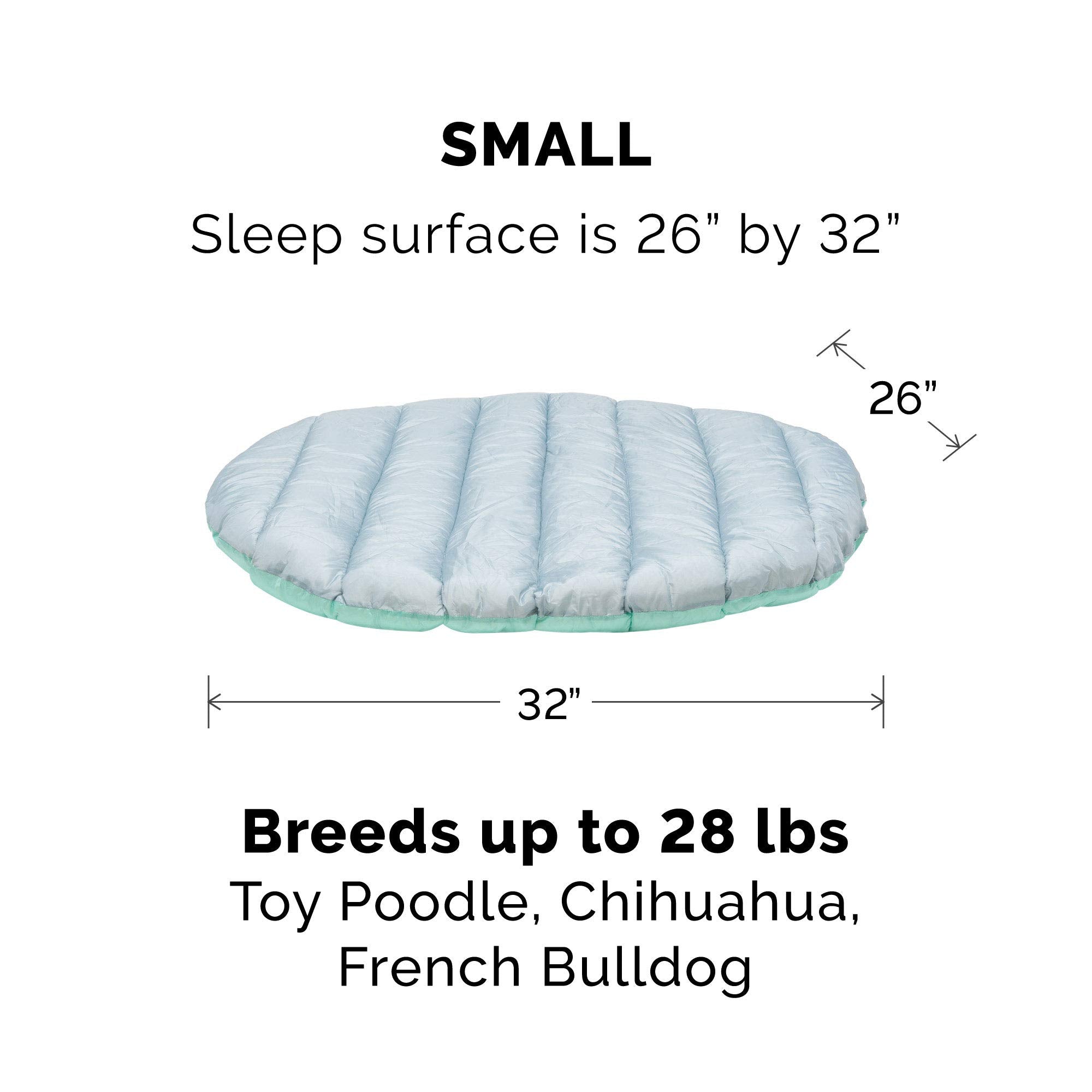 Furhaven Outdoor Travel Dog Bed for Small Dogs w/ Carry Bag, Washable & Foldable, Great for Crates & Kennels - Trail Pup Travel