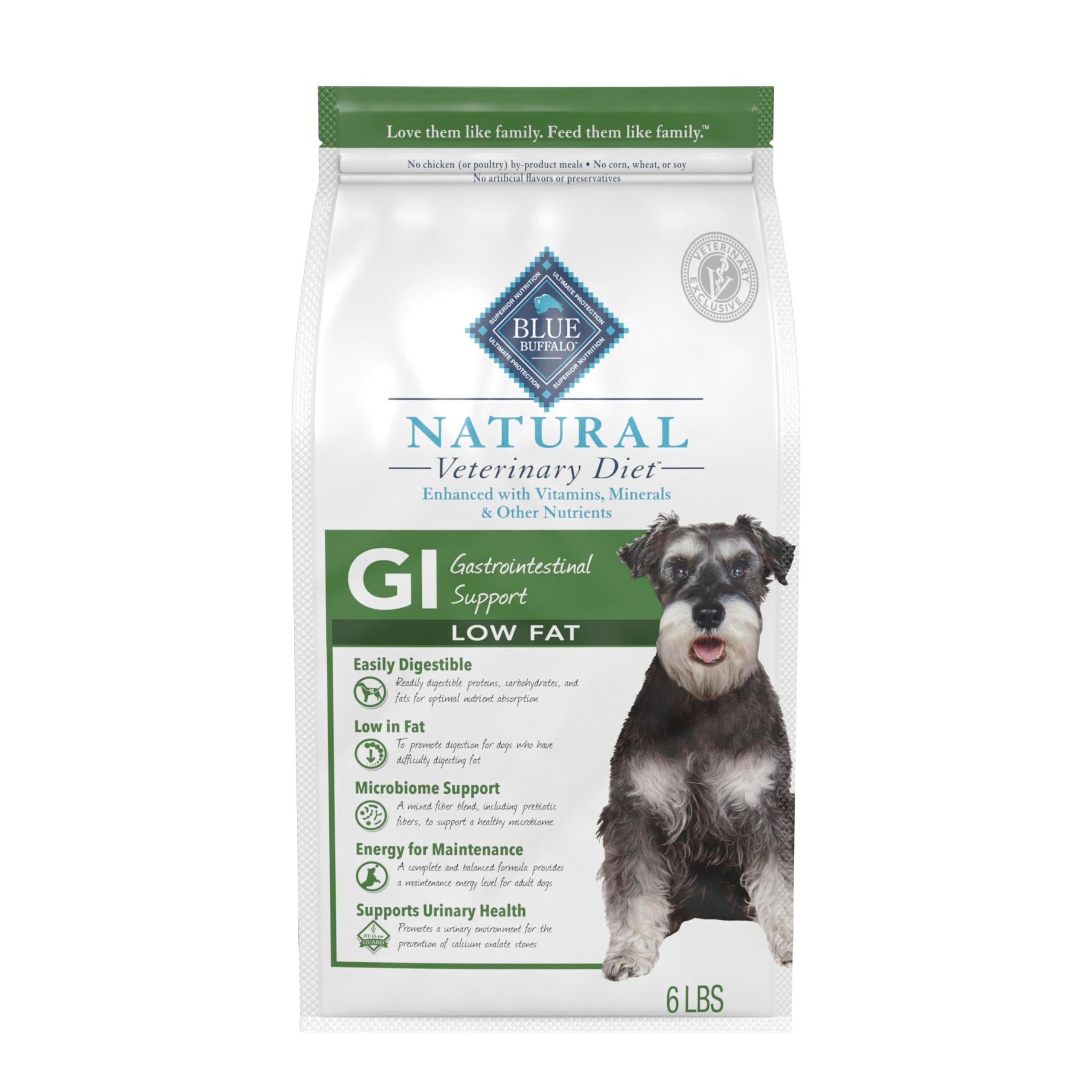 Blue Buffalo GI Low Fat Dry Dog Food, Whitefish, 6-lb Bag, Veterinarian Prescription Required