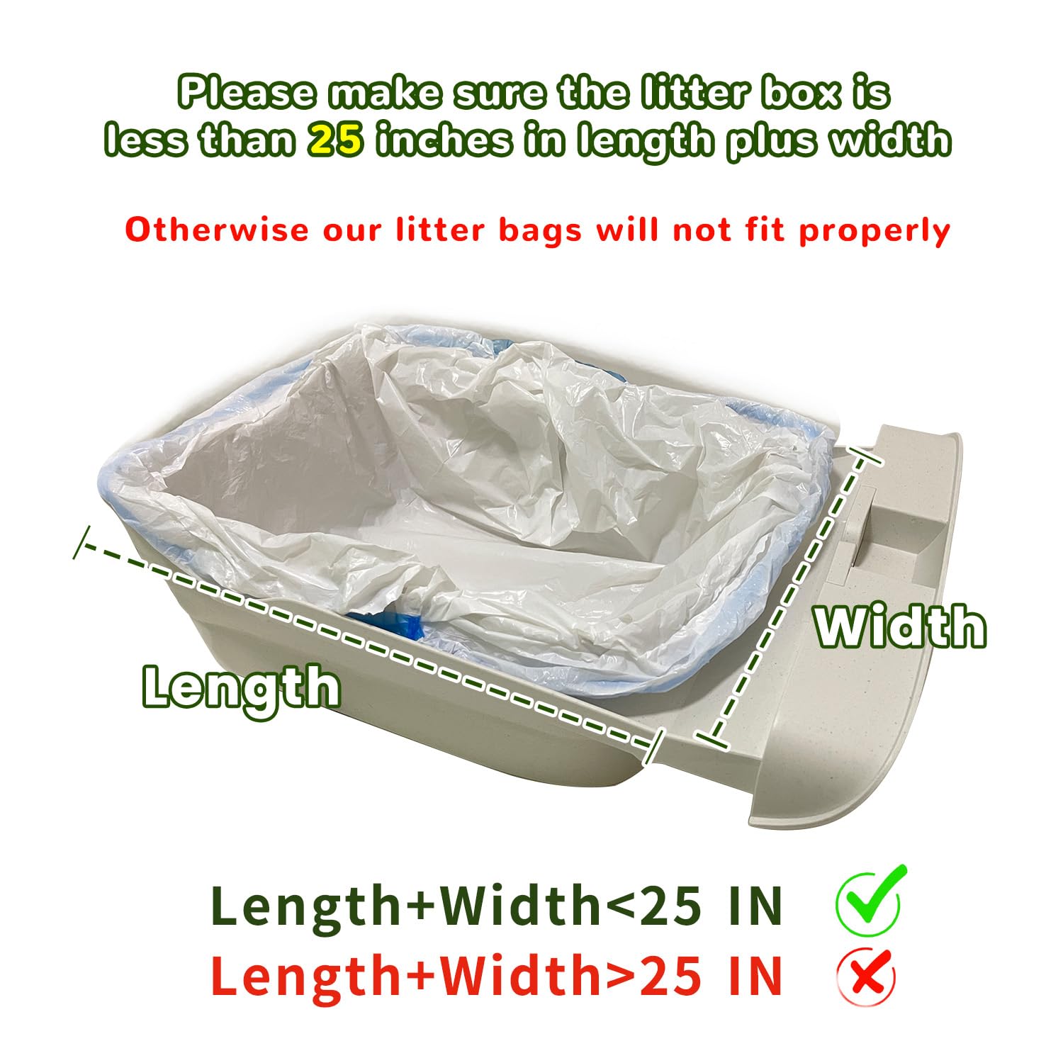 120 Count Waste Bags For Robot 4 And 3, Litter Box Liners For Automatic Cat Litter Box, Cat Litter Box Liners Waste Bags Replace