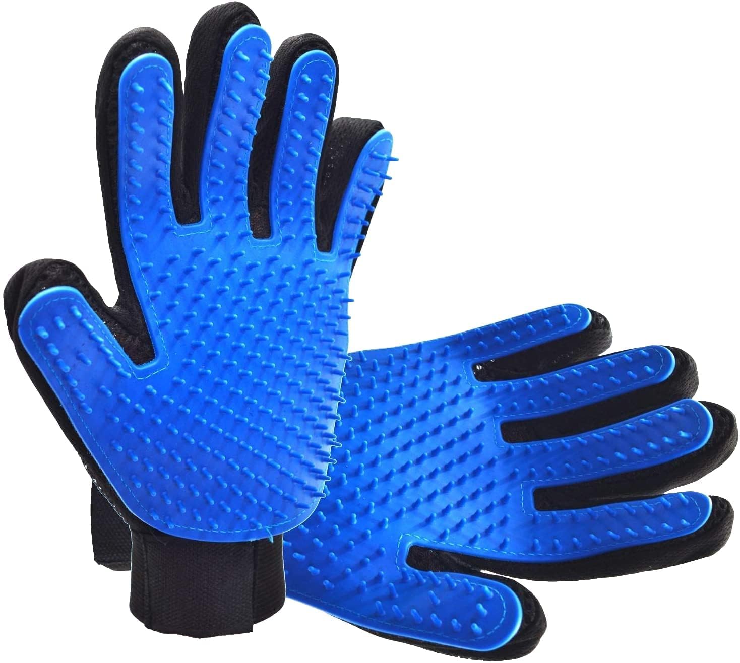 Buyohlic Grooming Mitt For Dogs, Cats, Rabbits & Horses With Long/Short/Curly Hair | Pet Hair Gloves For Pet Hair Removal Pet Gr