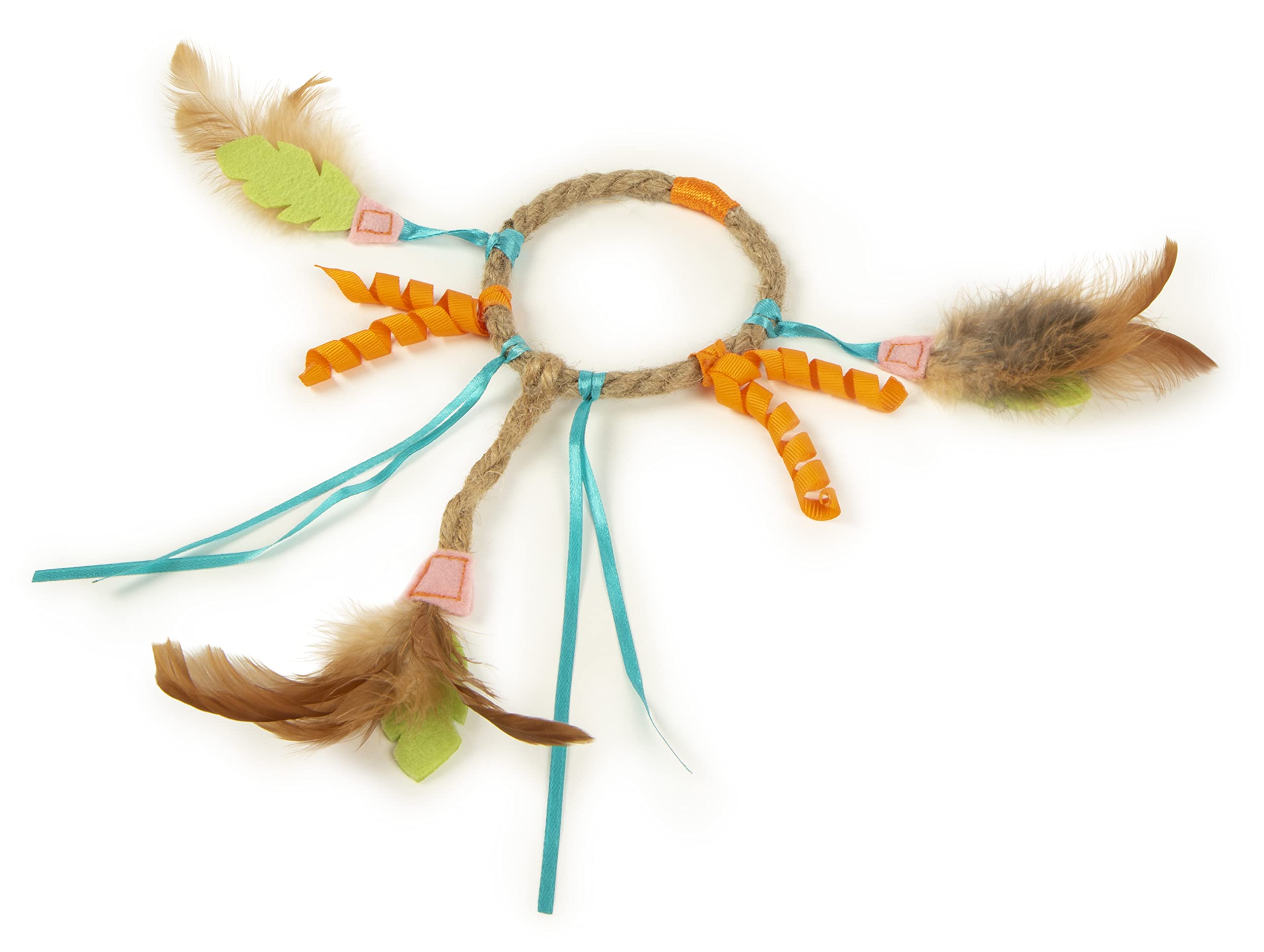 Smartykat Dream Dangler 2-In-1 Hanging Feather Cat Toy - Multi Color, One Size