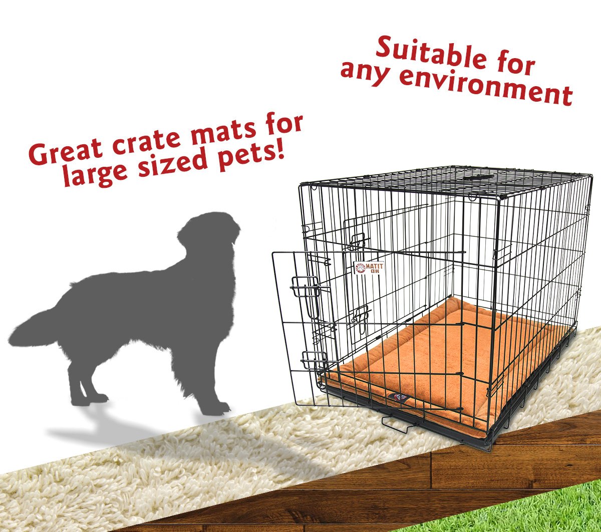 42' Villa Orange Crate Dog Bed Mat By Majestic Pet Products